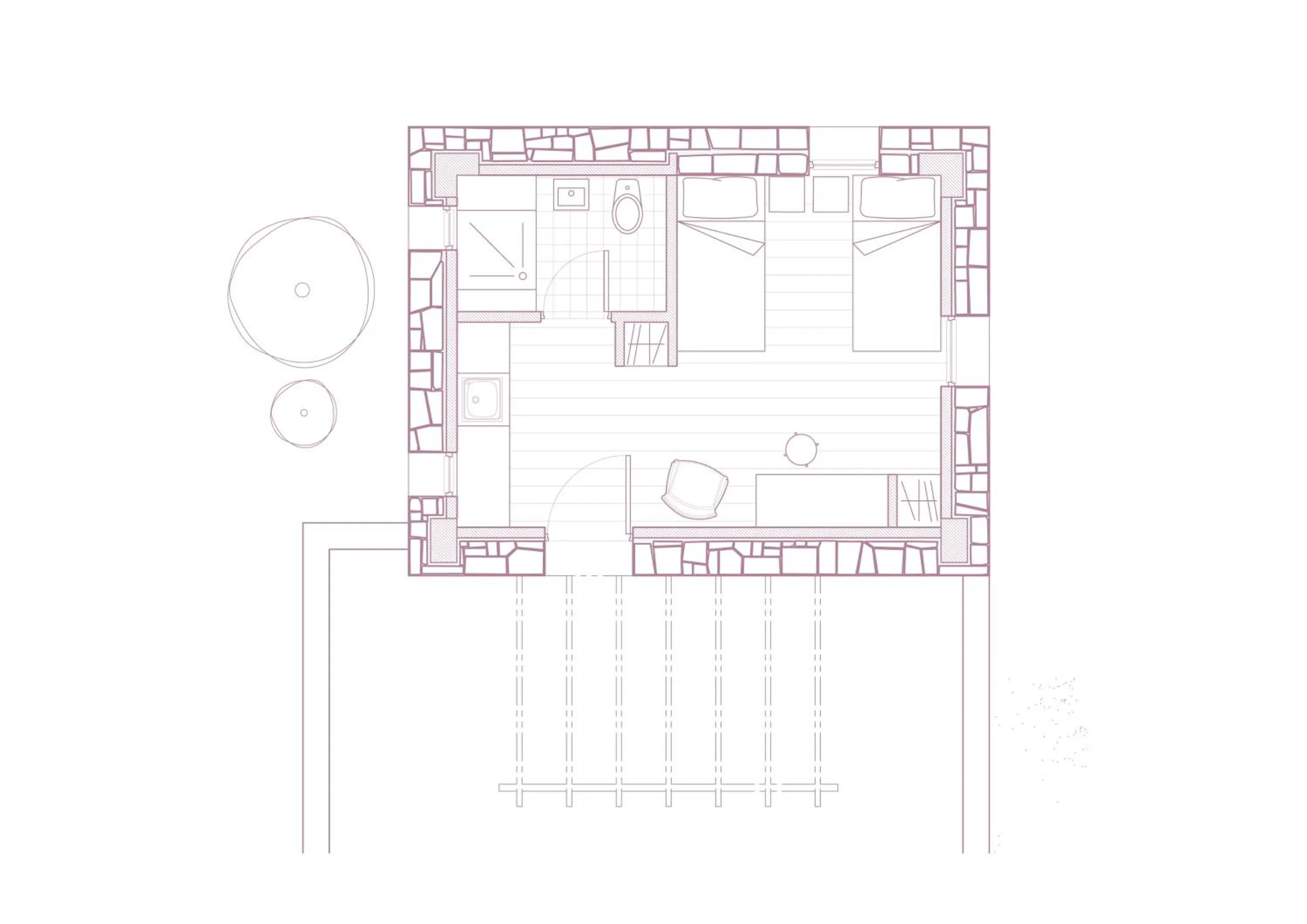 Floor plan in Nomads House