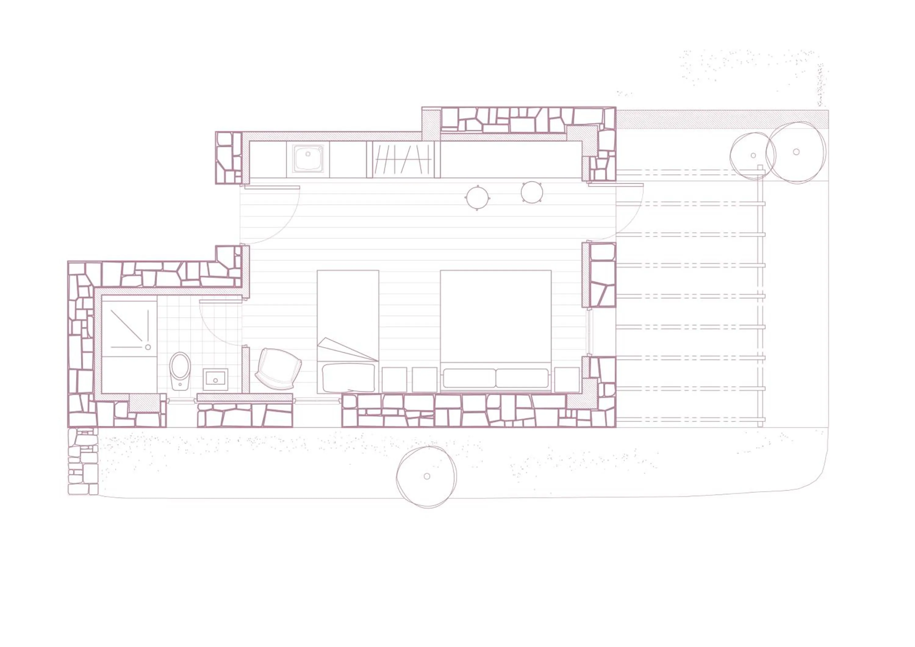 Floor plan in Nomads House