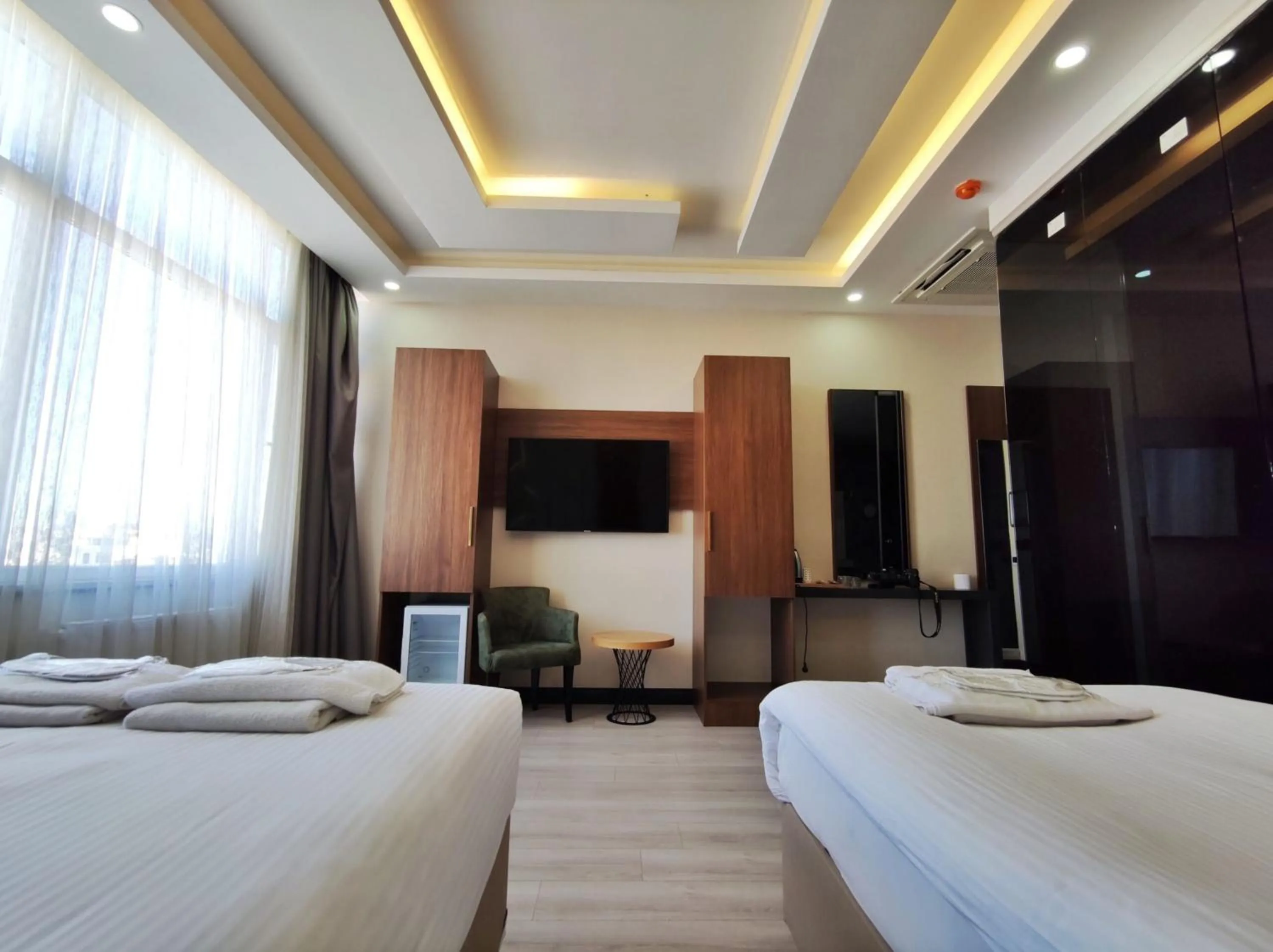 Bed in The Golden Pera's Hotel & Spa