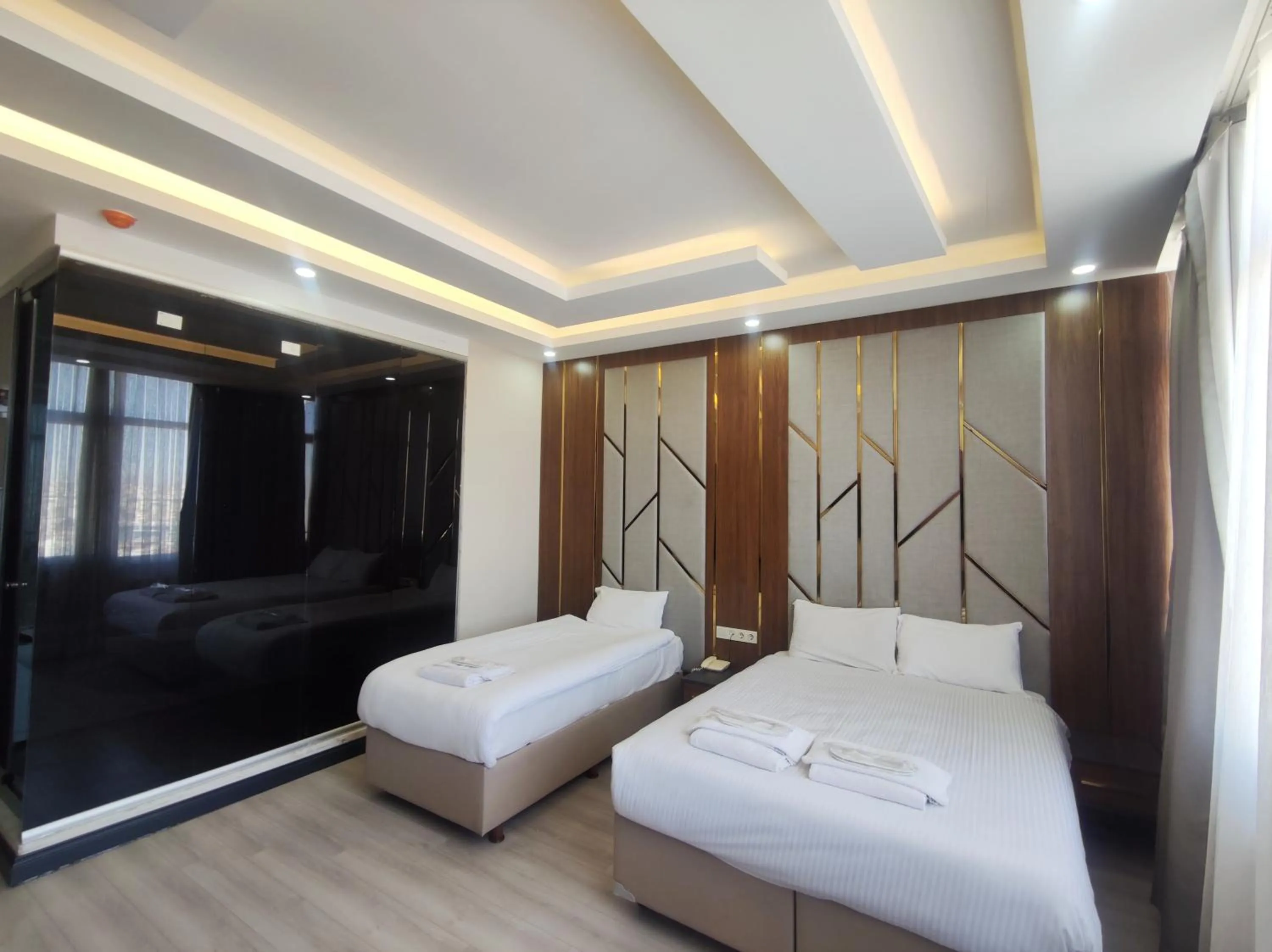 Bed in The Golden Pera's Hotel & Spa