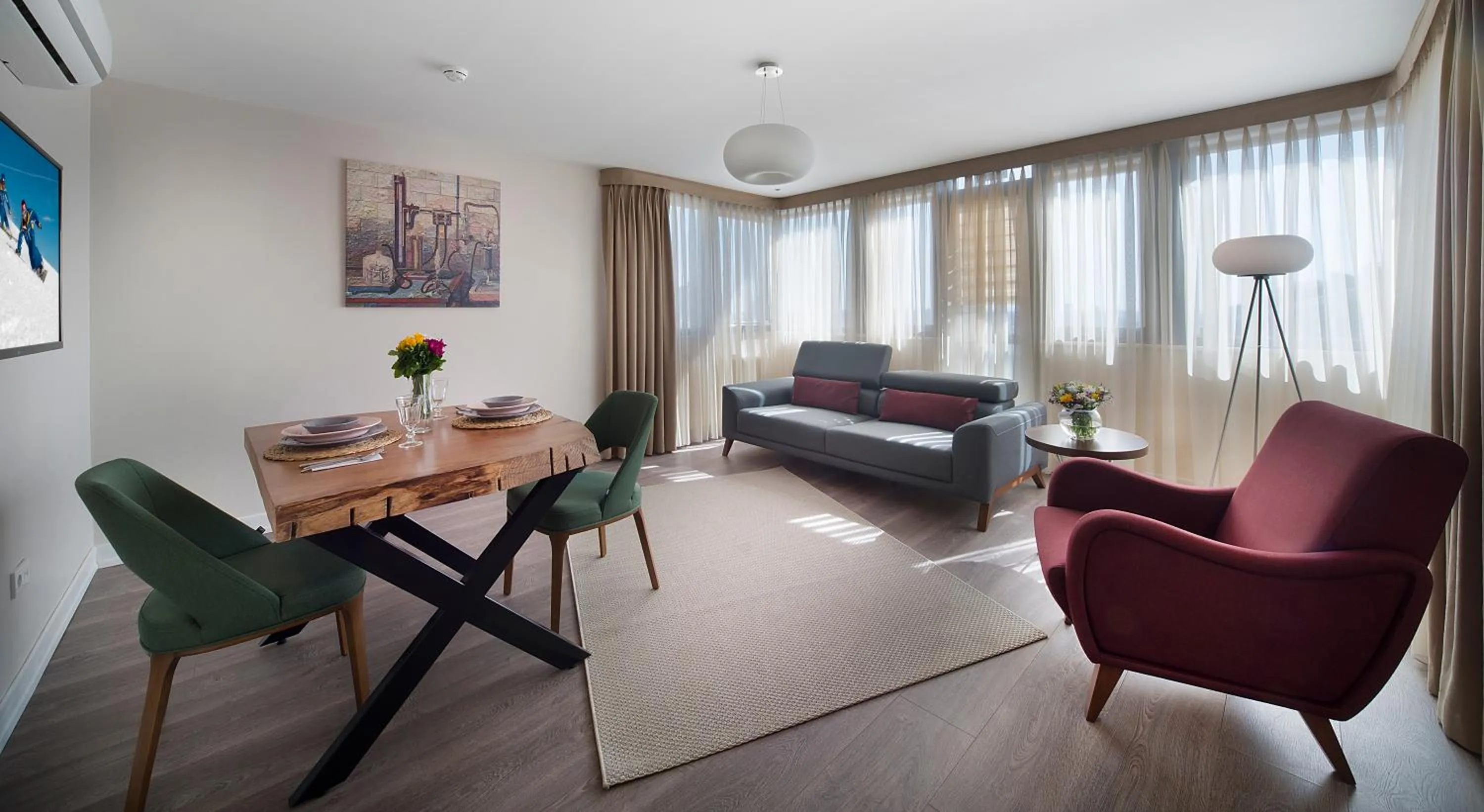 Living room in The Clock Suites