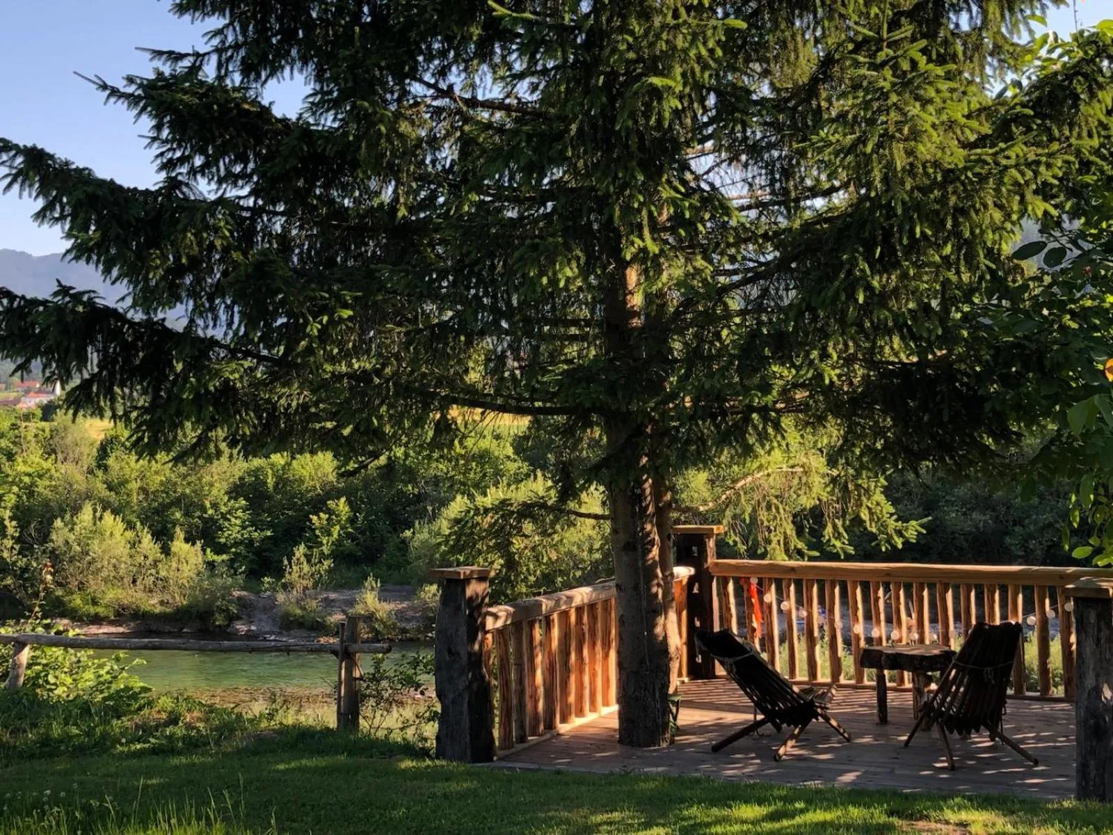 River view in Glamping Savinja