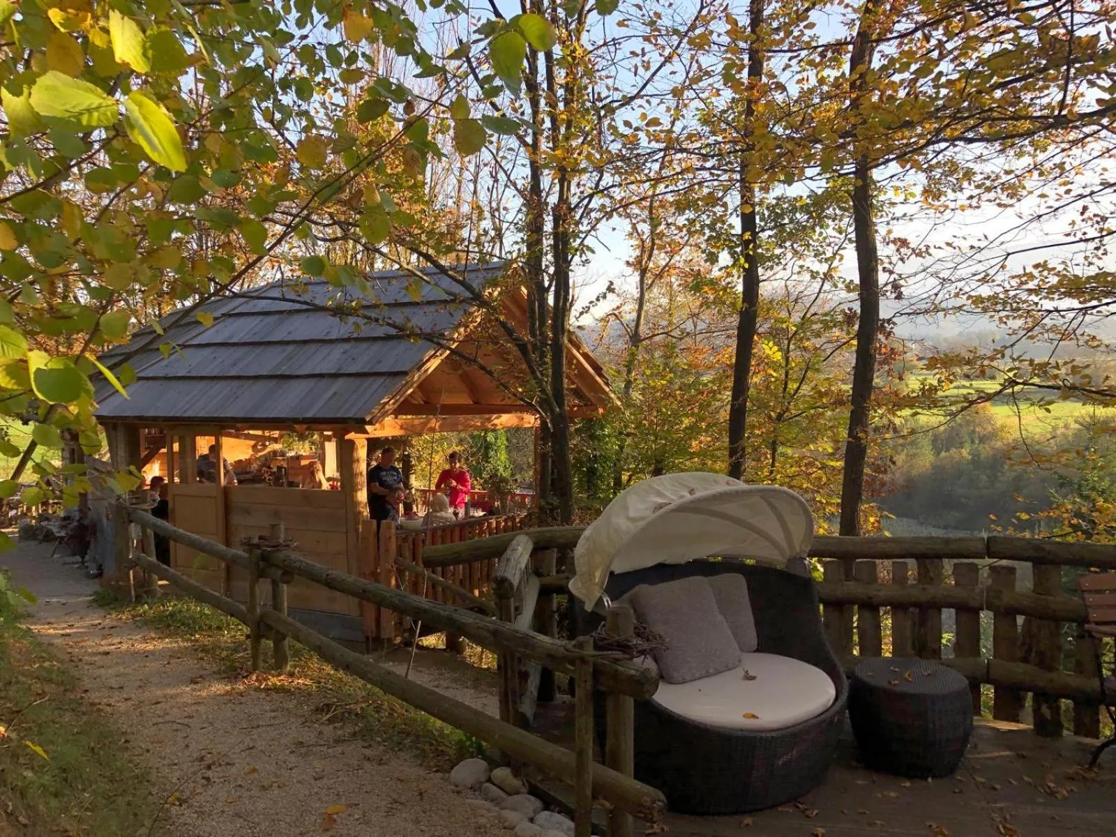 Garden view in Glamping Savinja