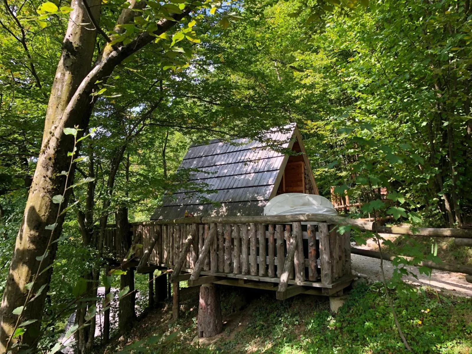 Garden view in Glamping Savinja