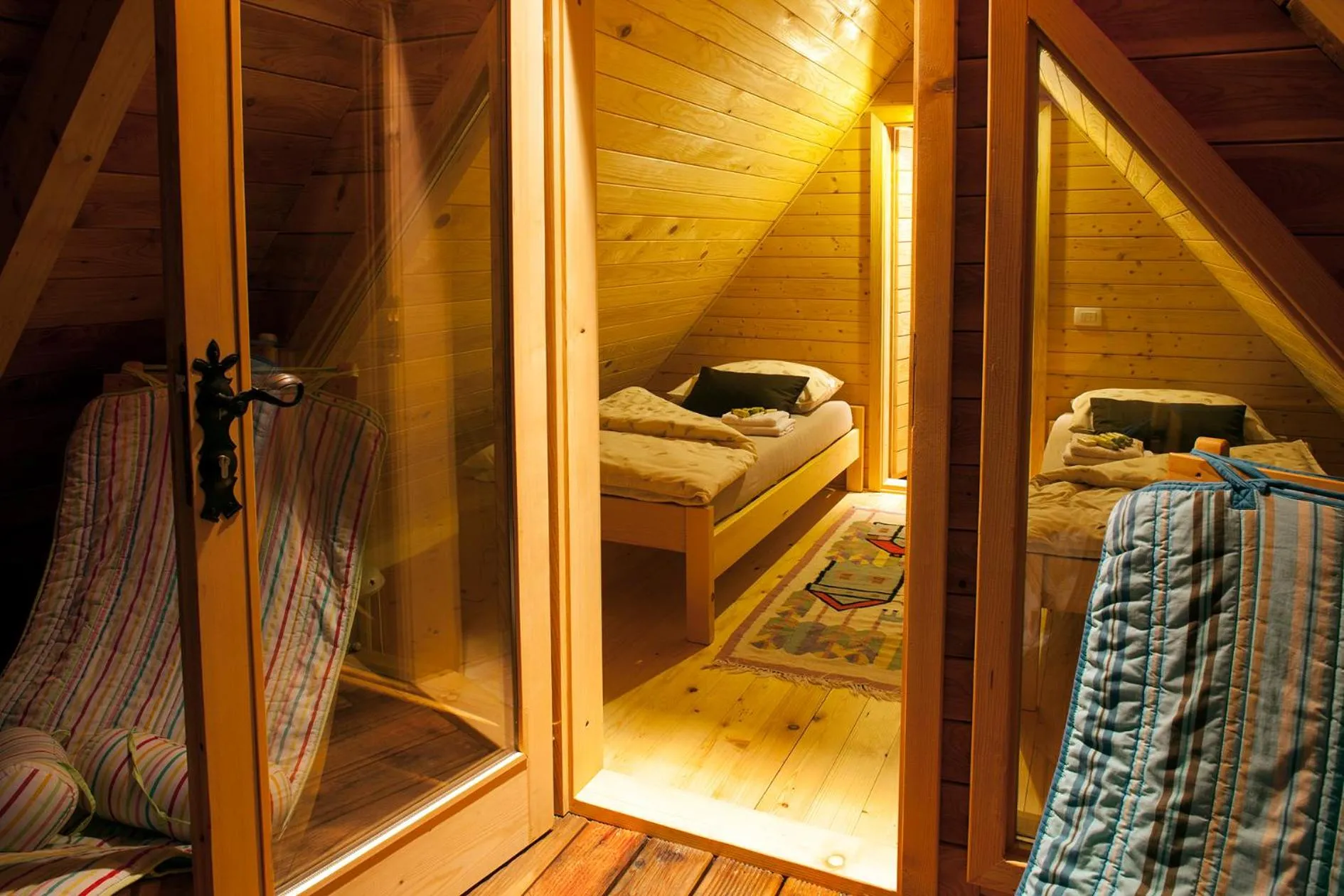 River view, Bed in Glamping Savinja