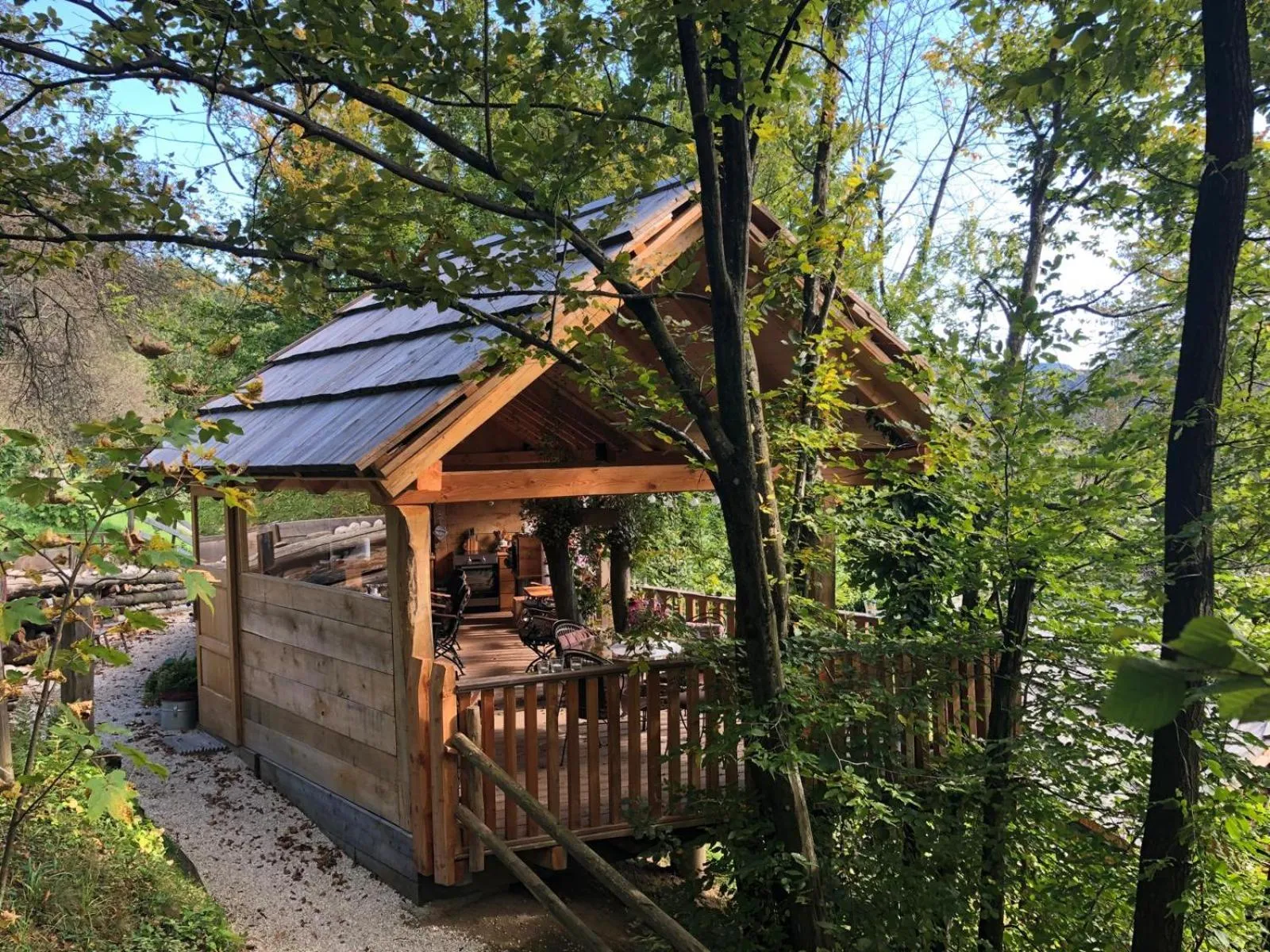 Dining area in Glamping Savinja