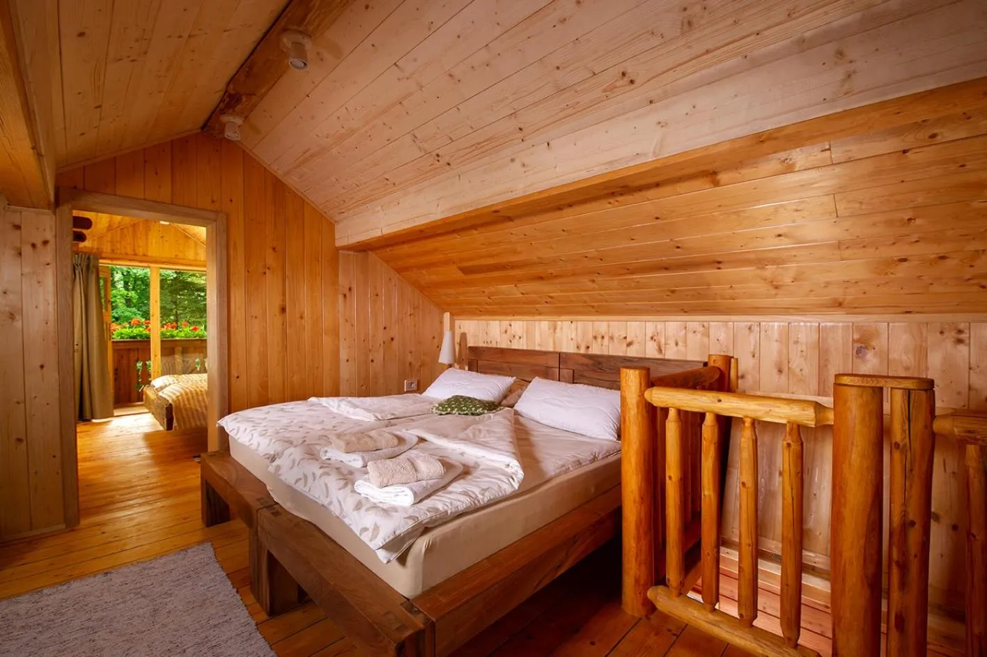 Bedroom, Bed in Glamping Savinja