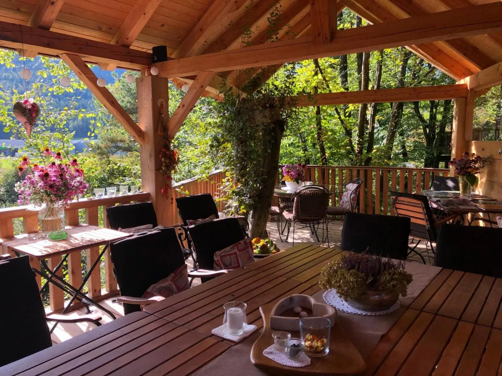 Dining area in Glamping Savinja