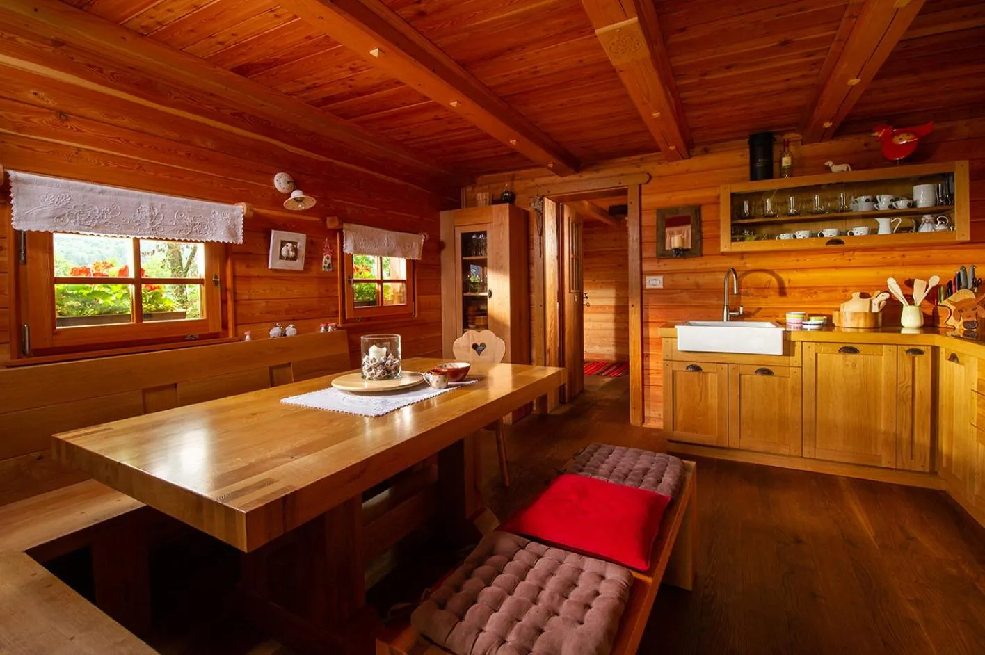 Kitchen or kitchenette in Glamping Savinja