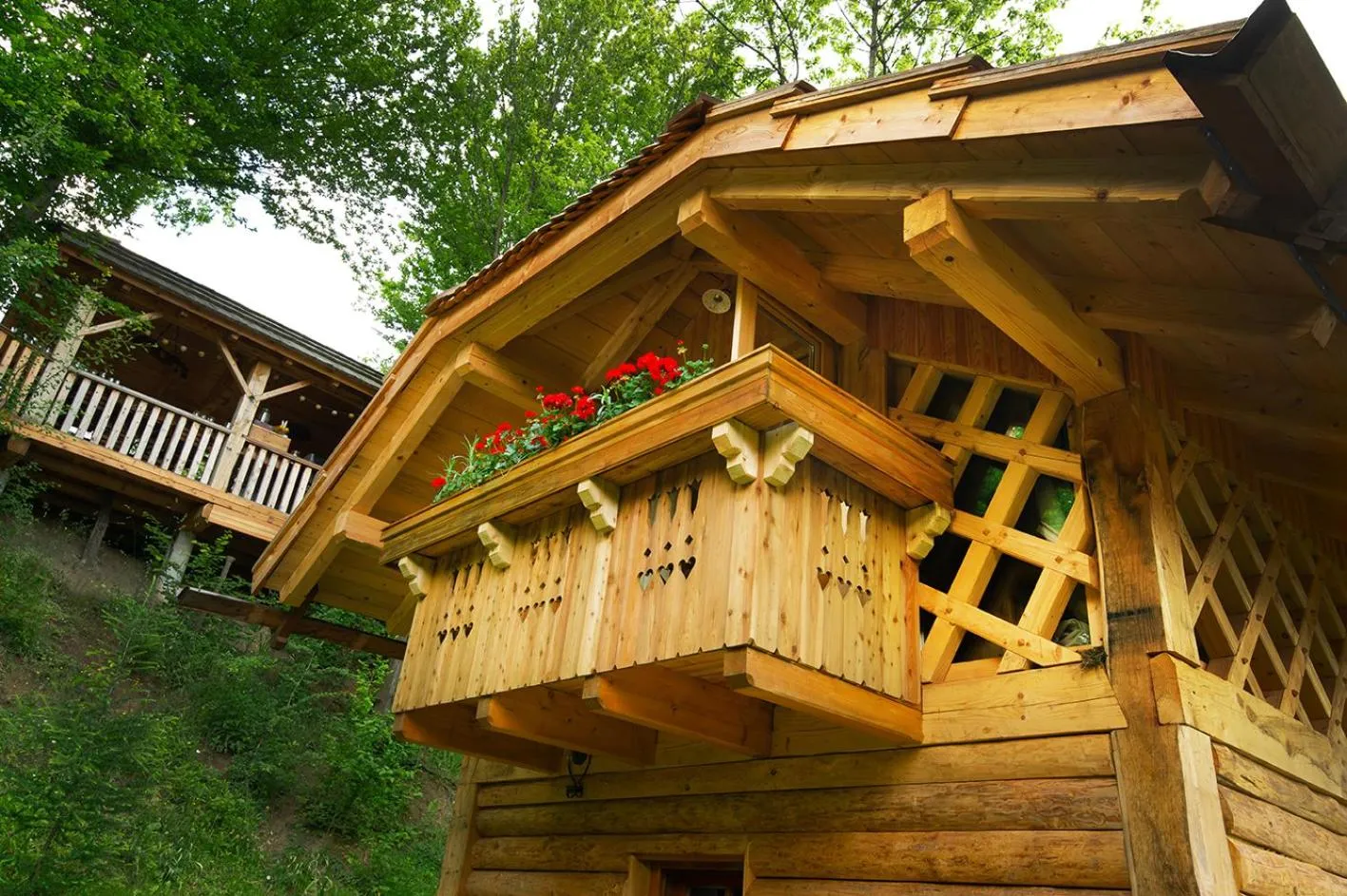 Garden view in Glamping Savinja