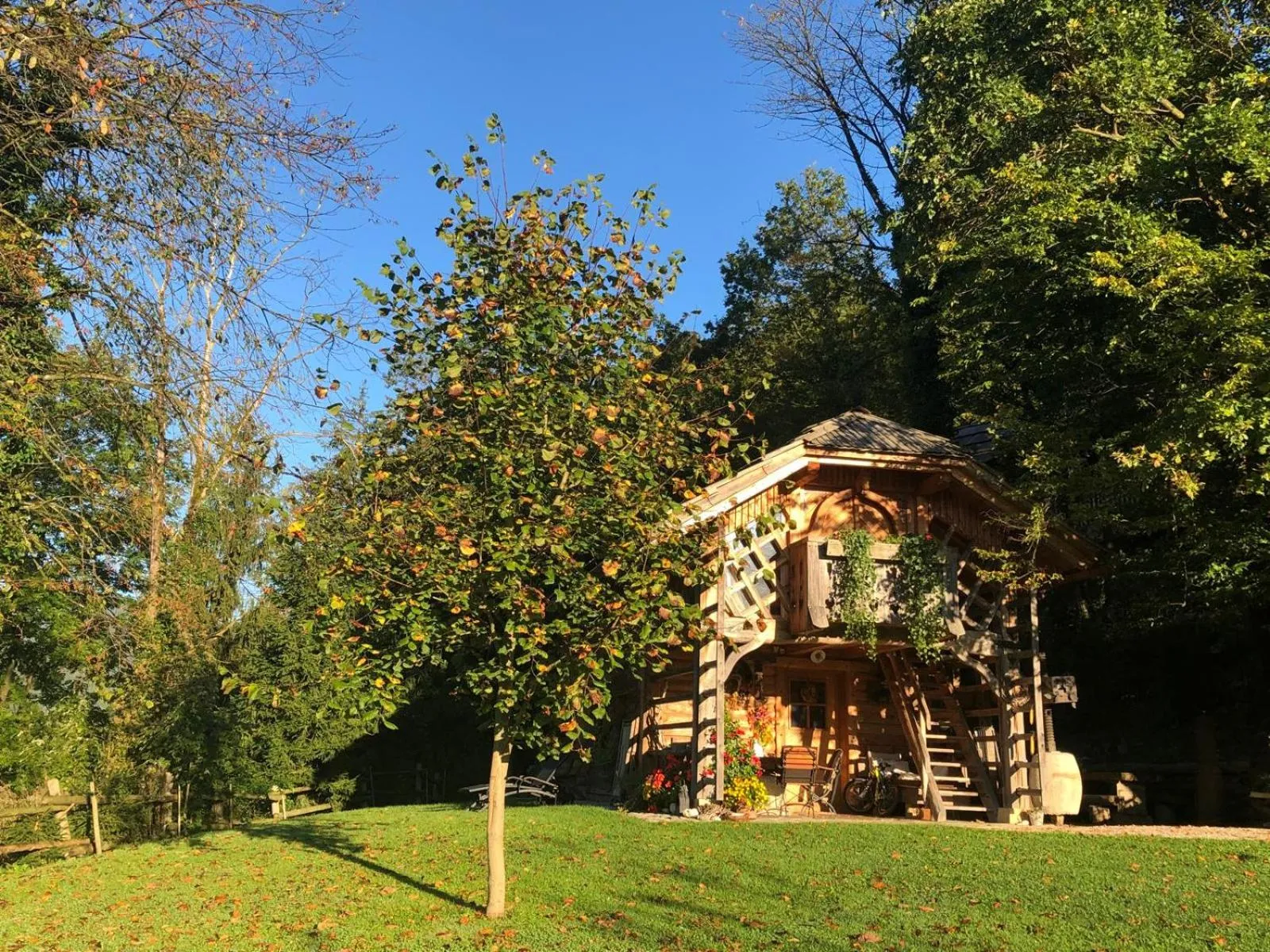 Garden view in Glamping Savinja