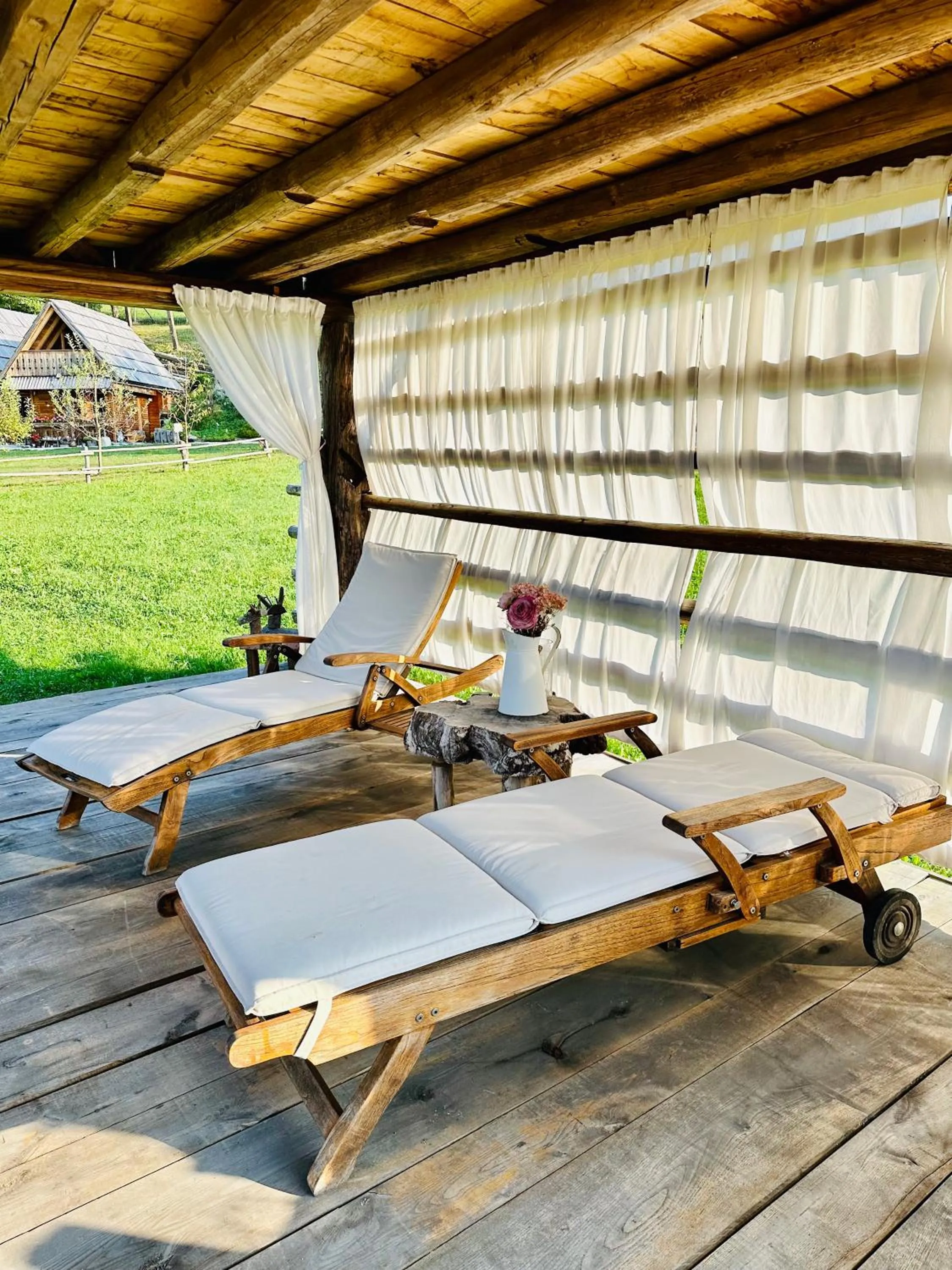 sunbed in Glamping Savinja