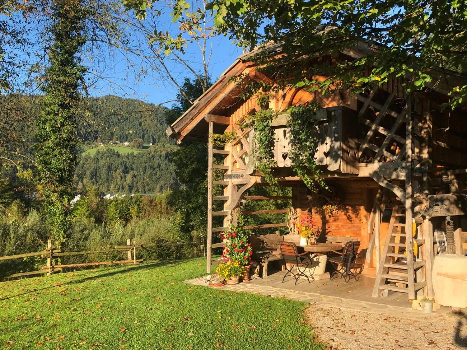 Garden view in Glamping Savinja
