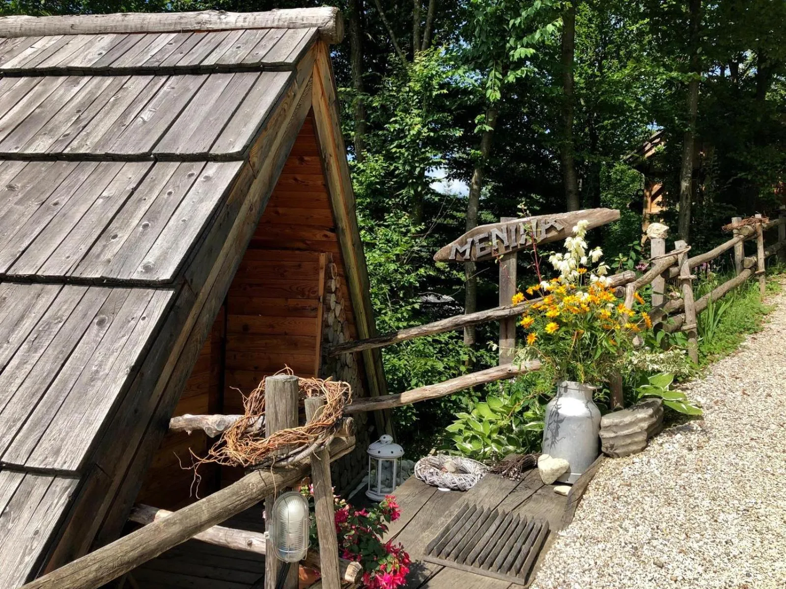 Garden view in Glamping Savinja