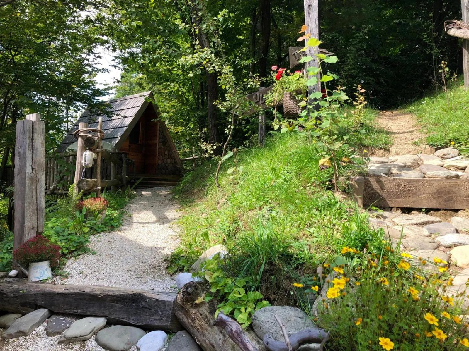 Garden view in Glamping Savinja
