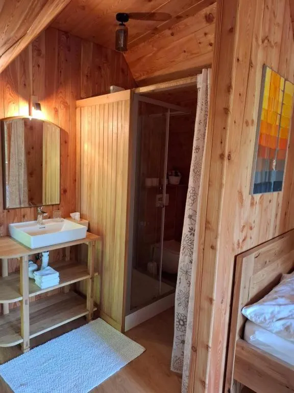 Bedroom, Bed in Glamping Savinja