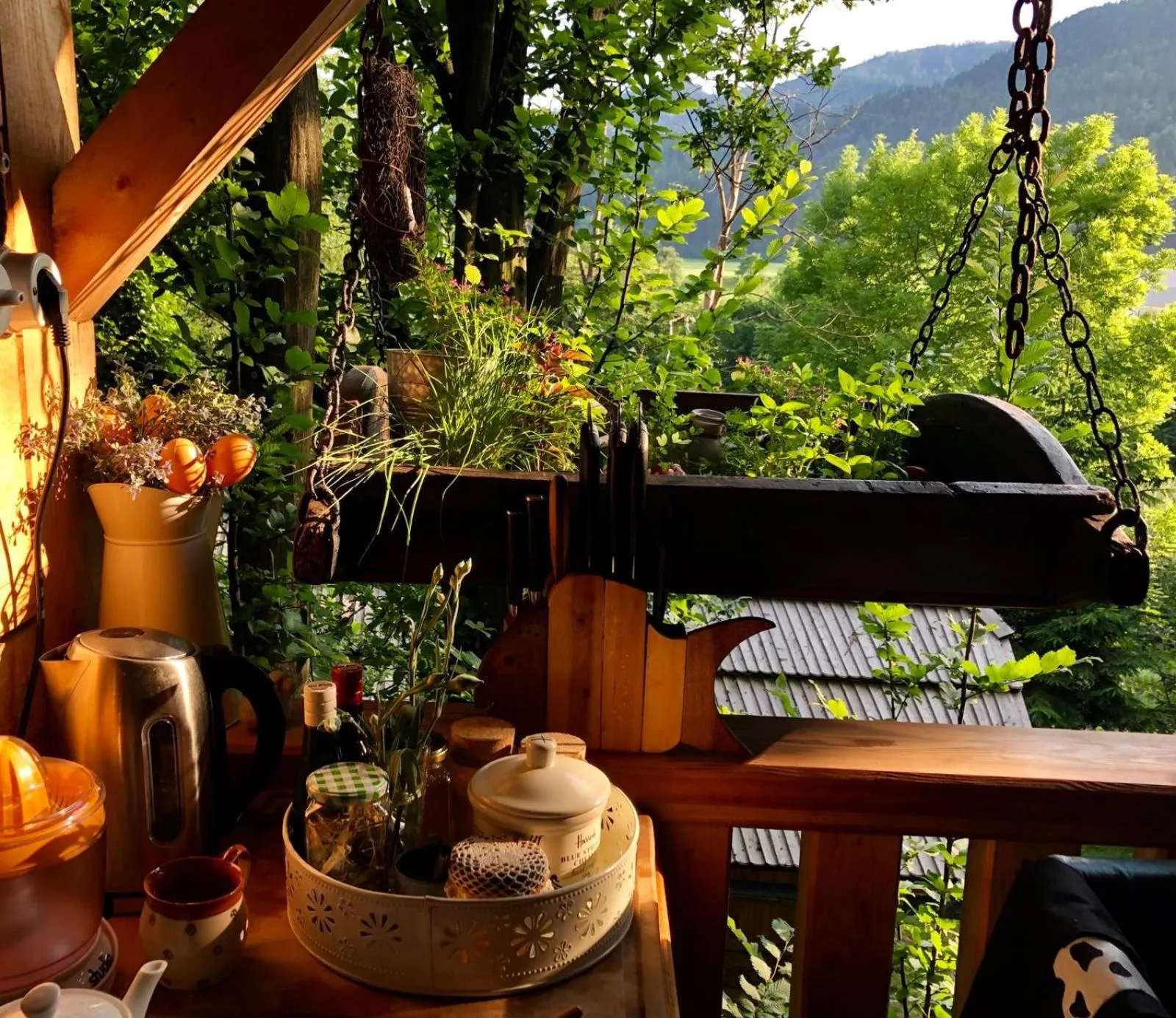 Dining area in Glamping Savinja