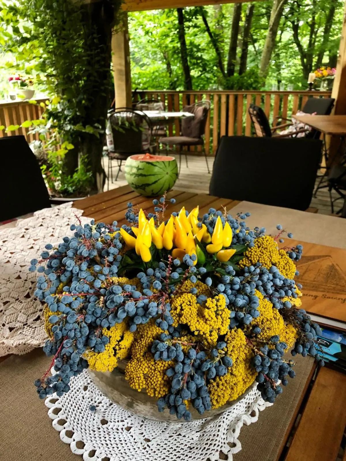 Dining area in Glamping Savinja