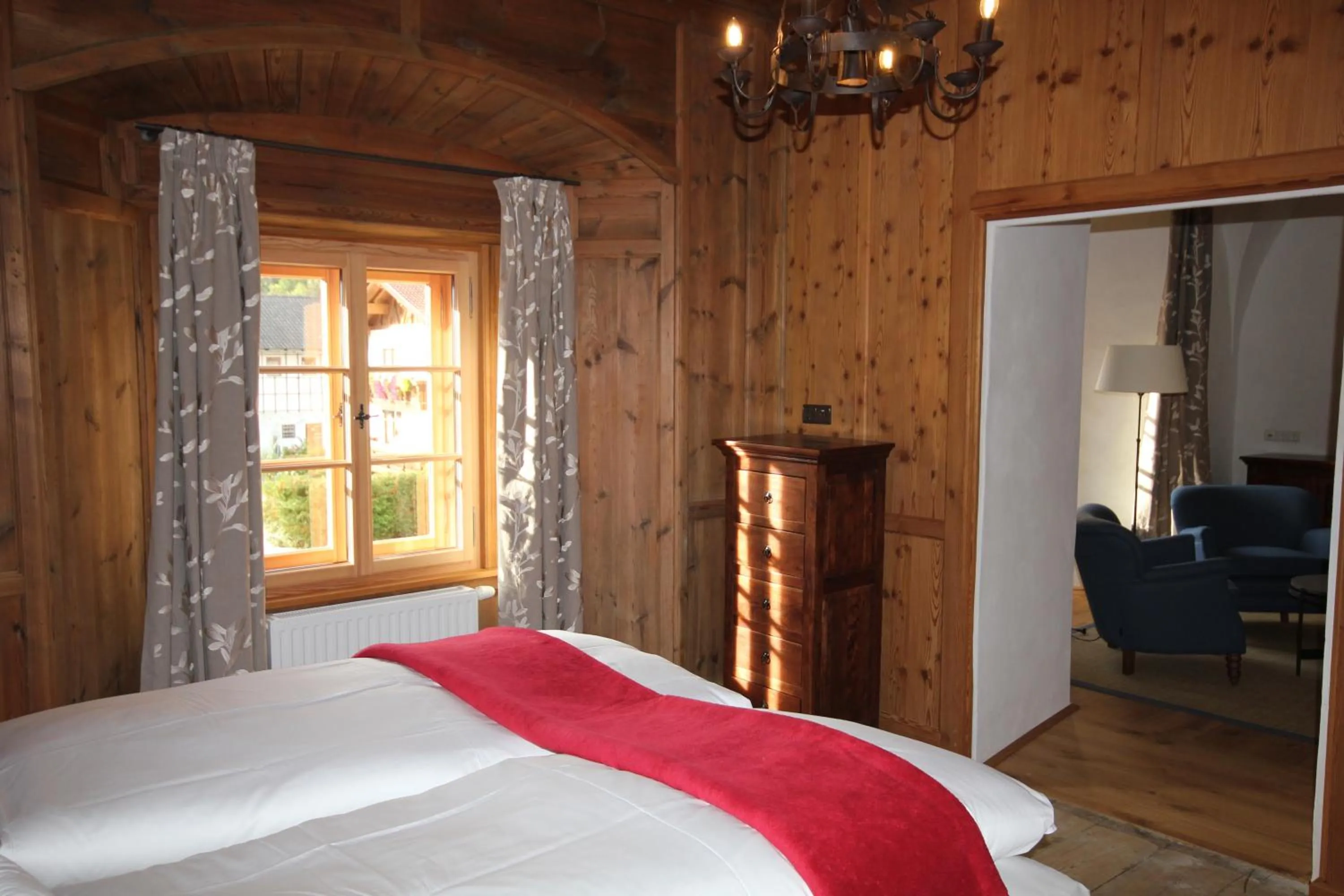 Living room, Bed in Mellauner Hof