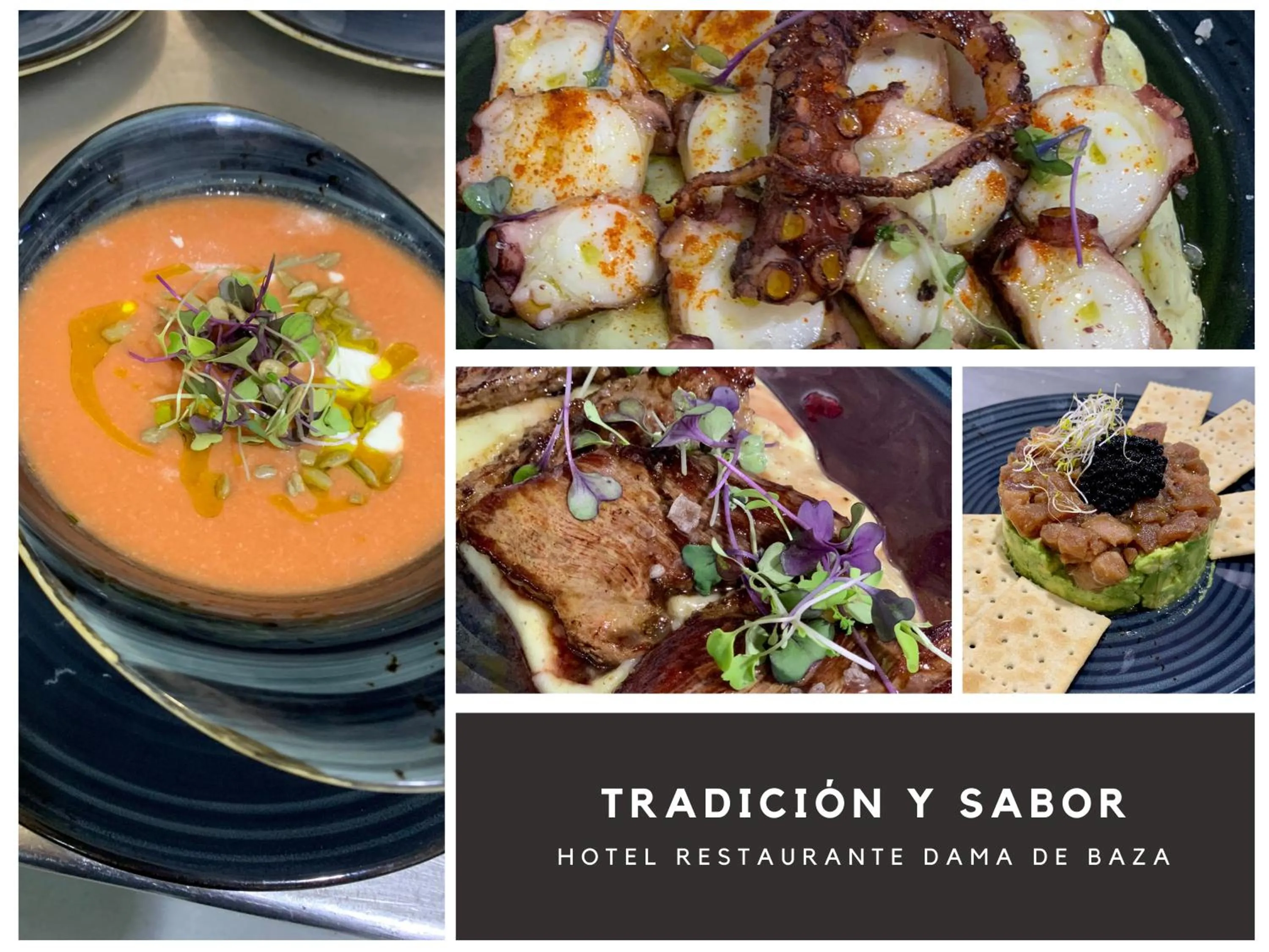 Food and drinks in Hotel Restaurante Dama de Baza
