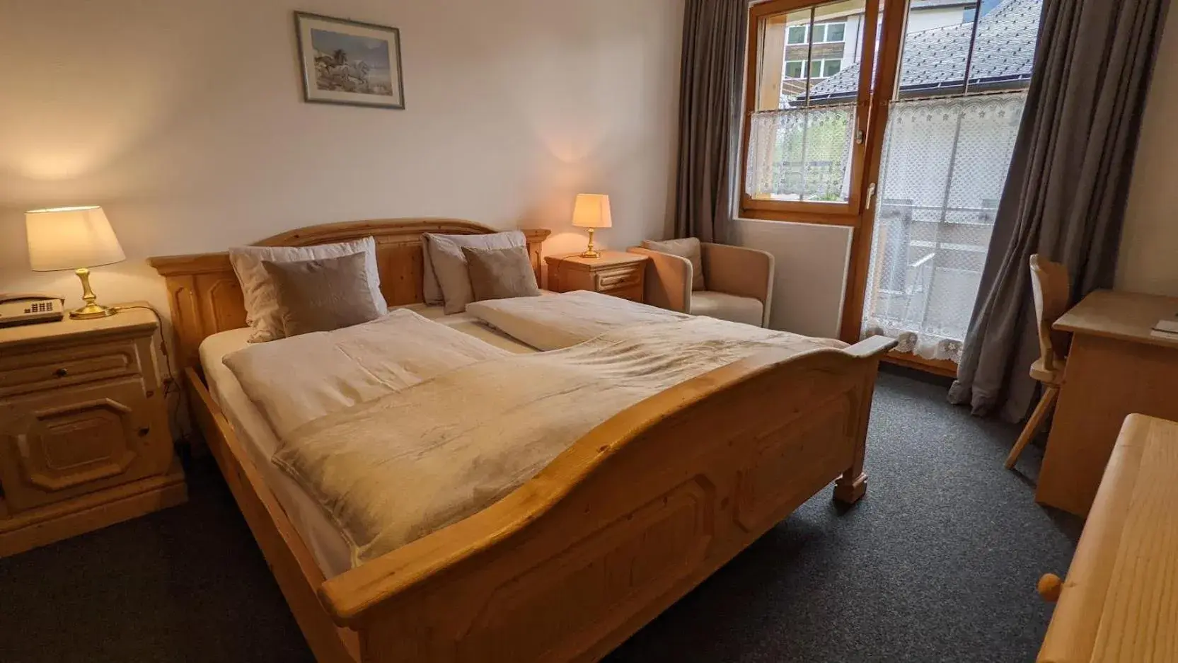 Double Room with Balcony in Hotel Beau-Séjour Double Room with Balcony in Hotel Beau-Séjour