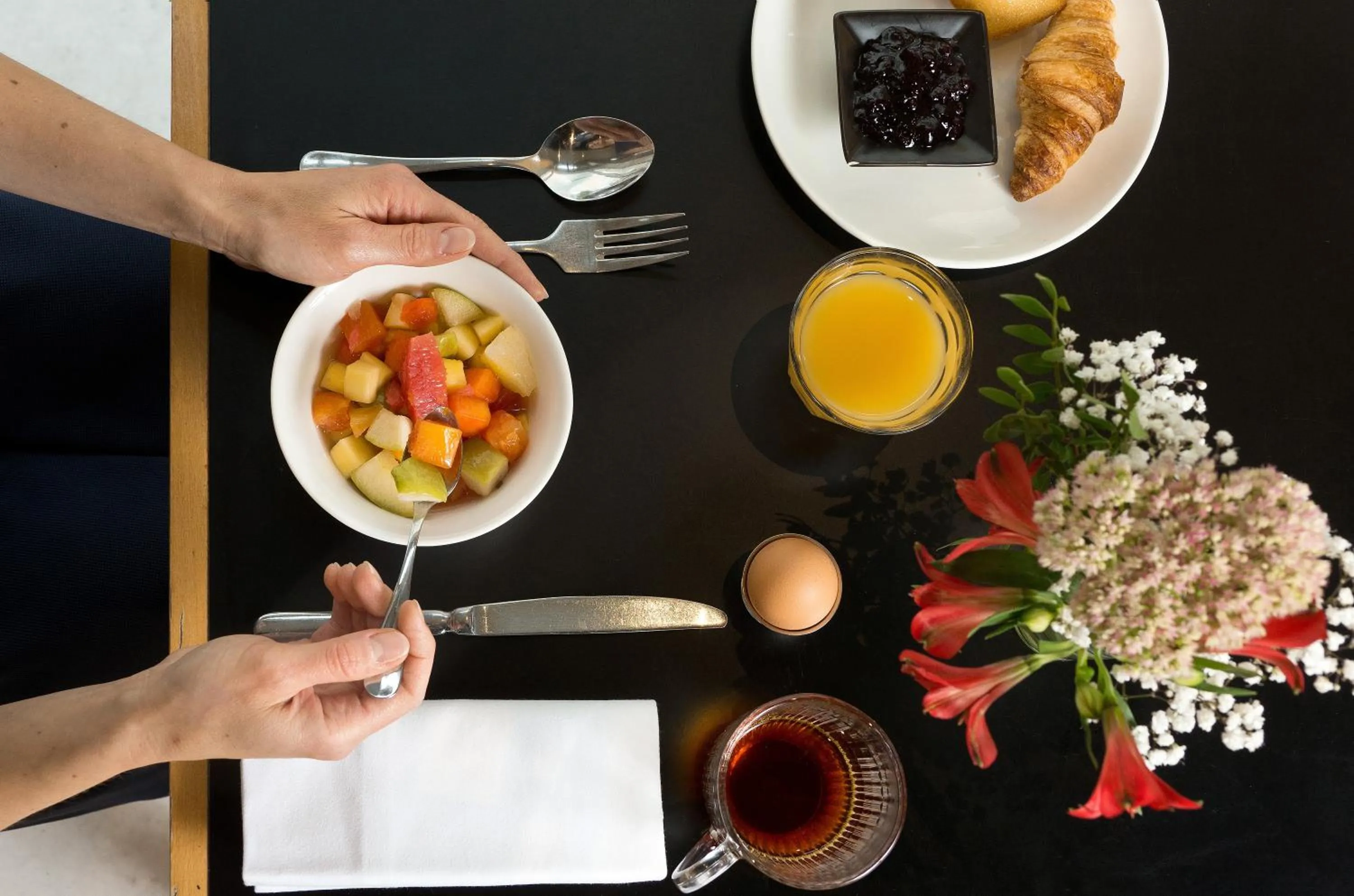 Breakfast in Résidence Callou by Vy Resort Thermal & Spa