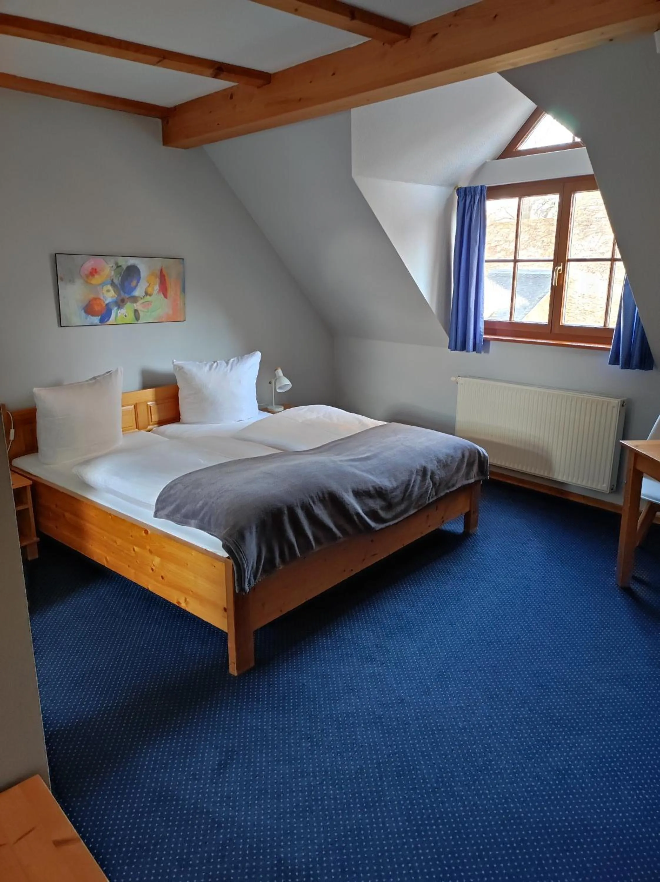 Bed in Hotel Blaue Blume