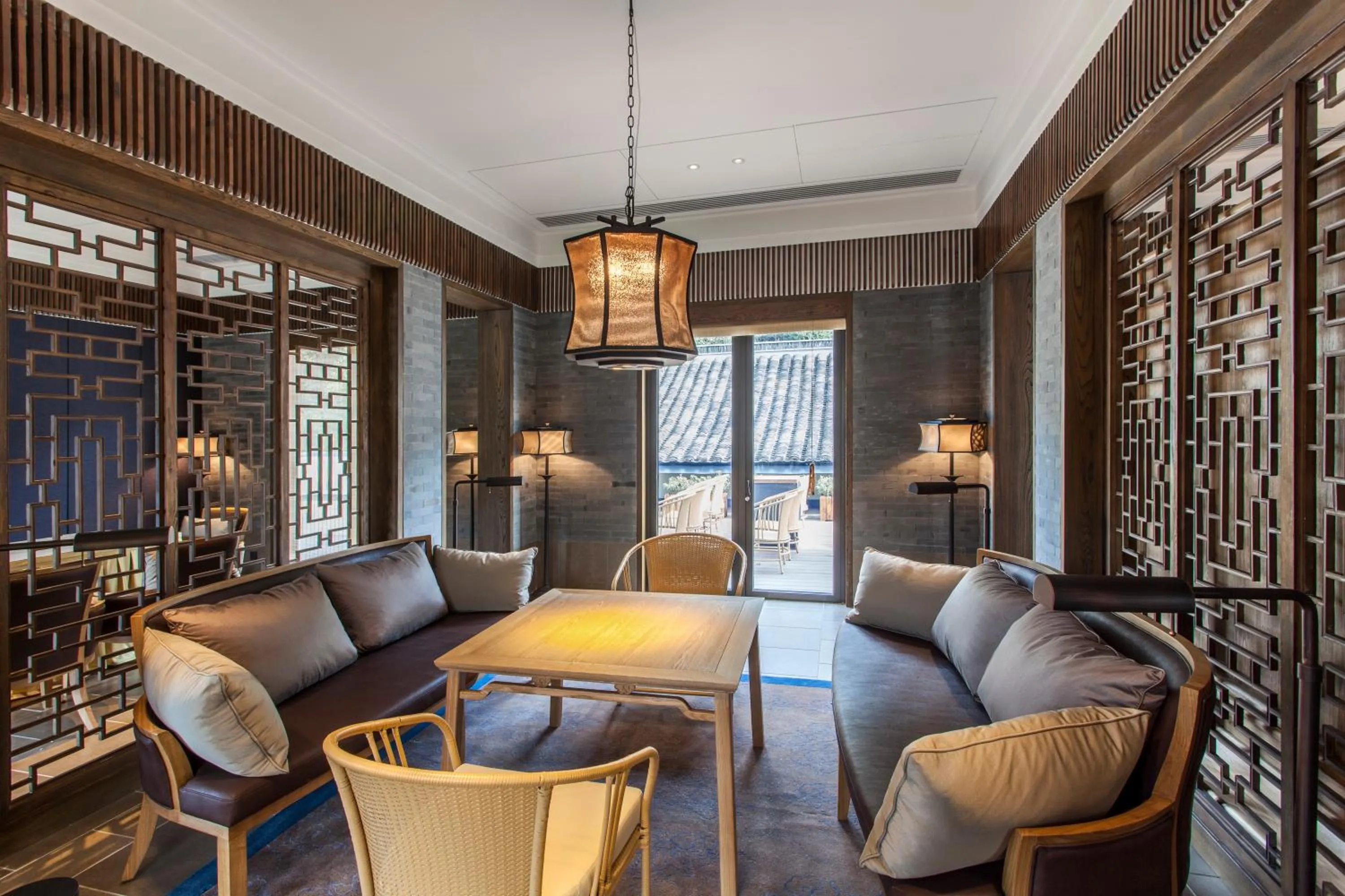 Communal lounge/ TV room in Pusen Lanting Shaoxing