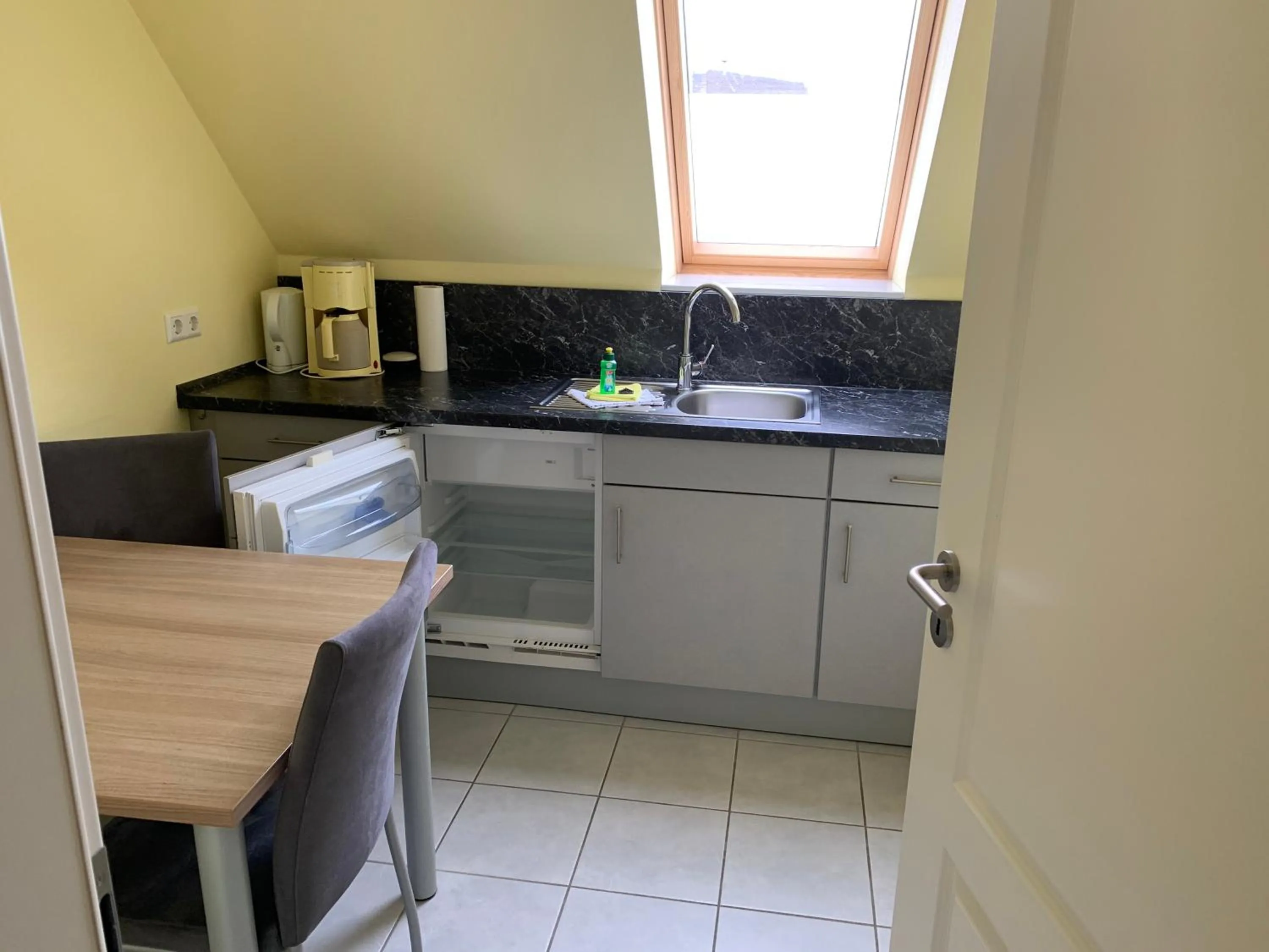 Kitchen or kitchenette in Suite Hotel Villa Erika