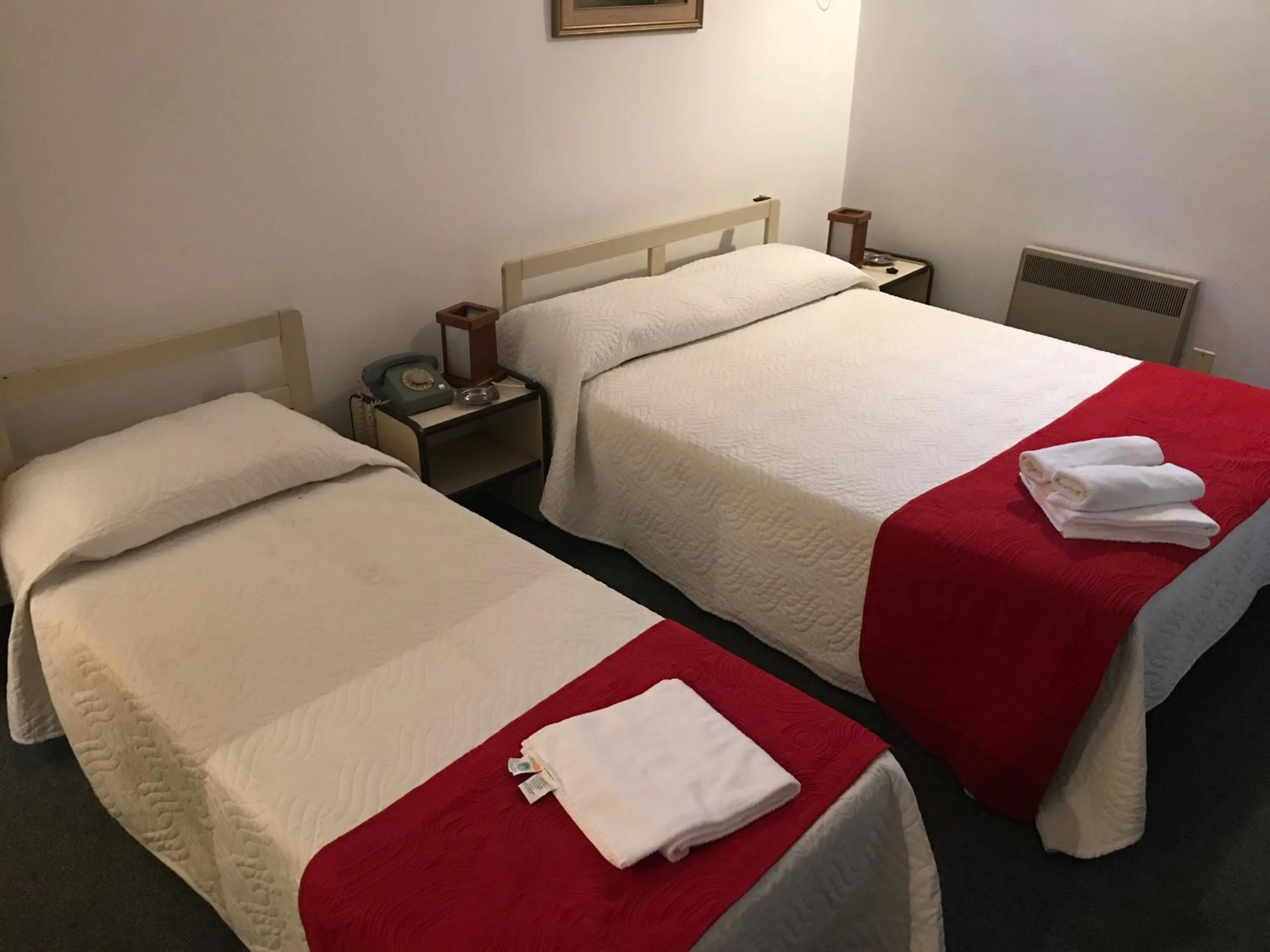 Bed in Hotel Antares