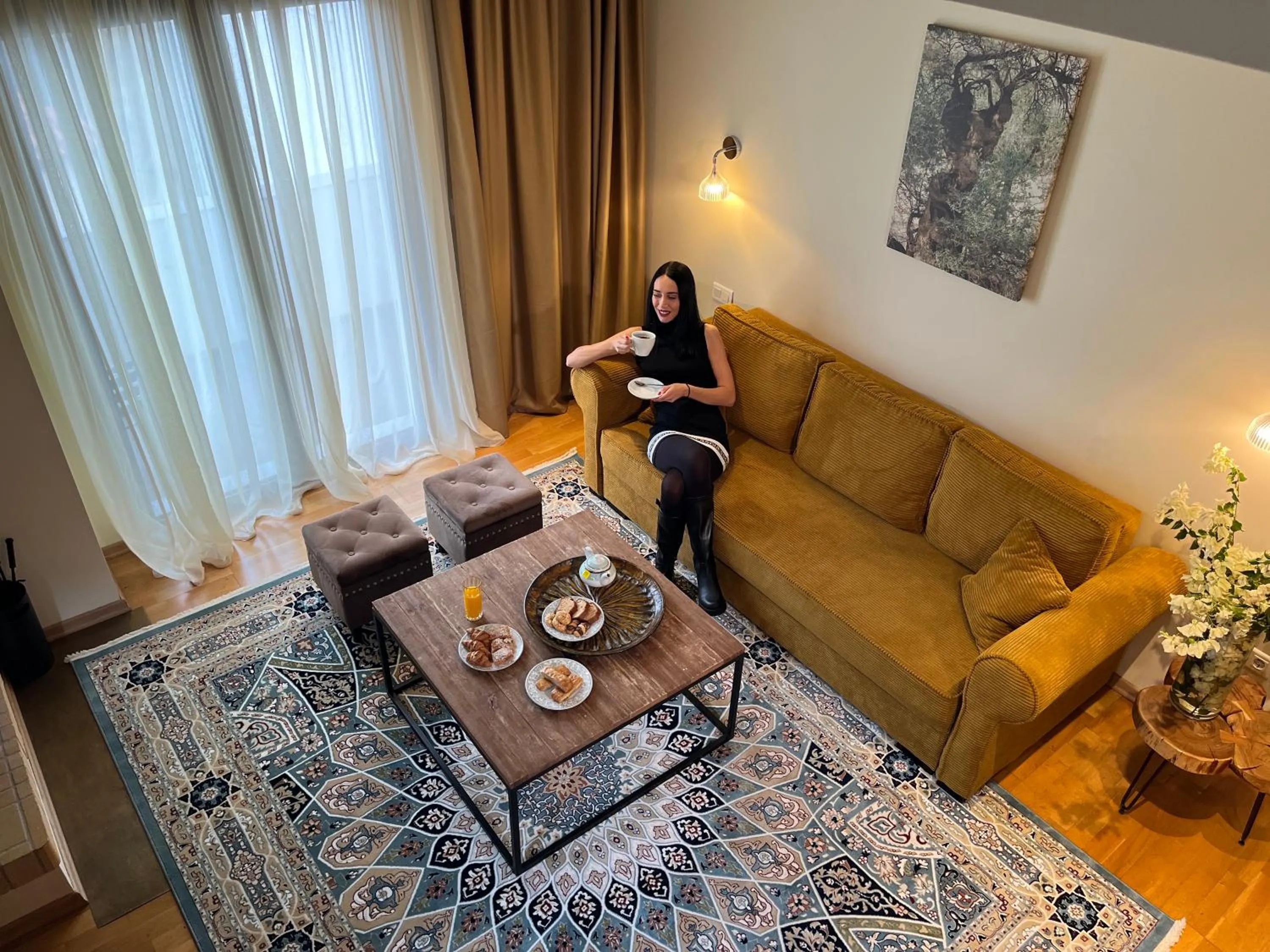 Seating area in Anemolia Mountain Resort