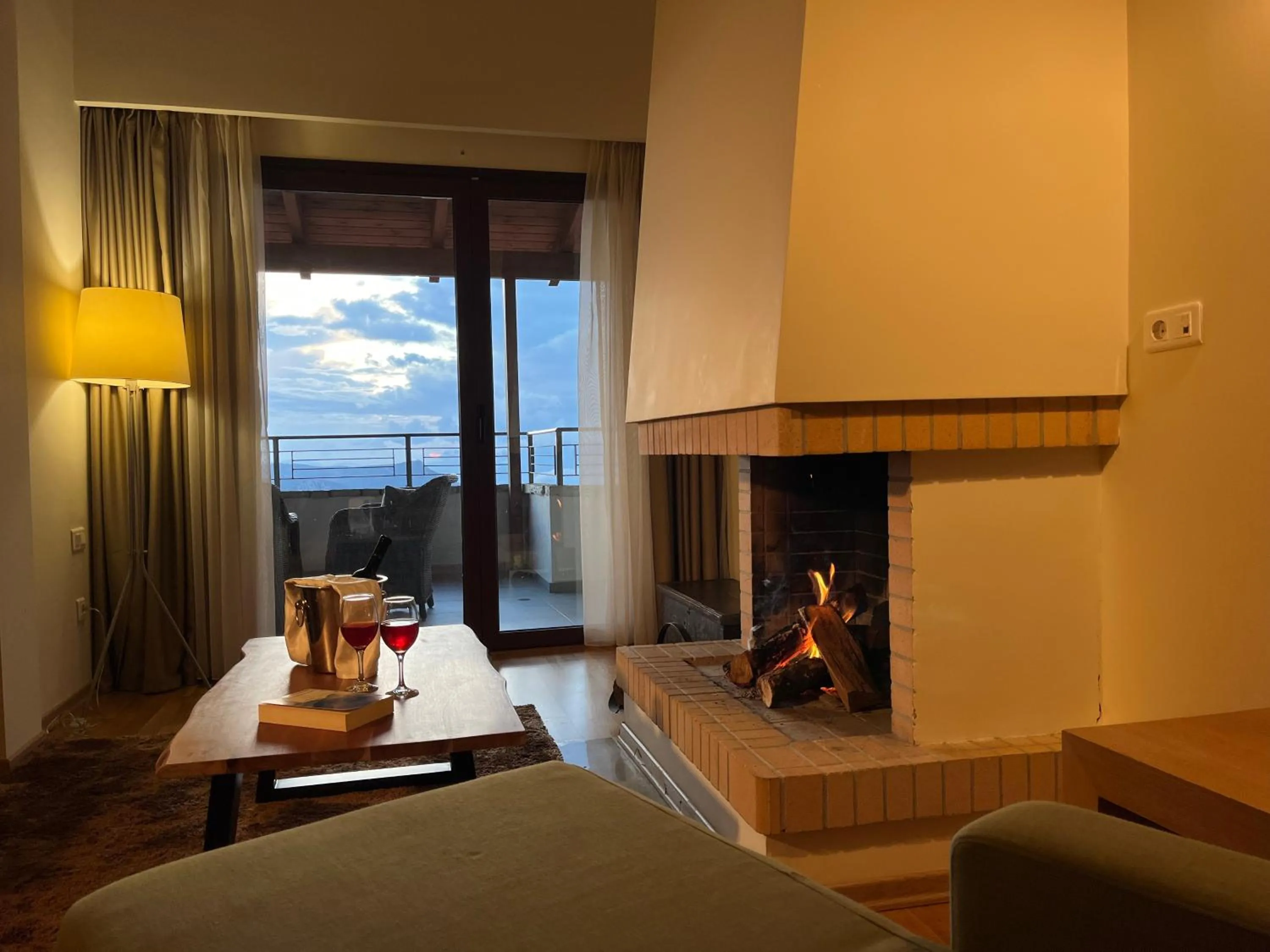 fireplace in Anemolia Mountain Resort