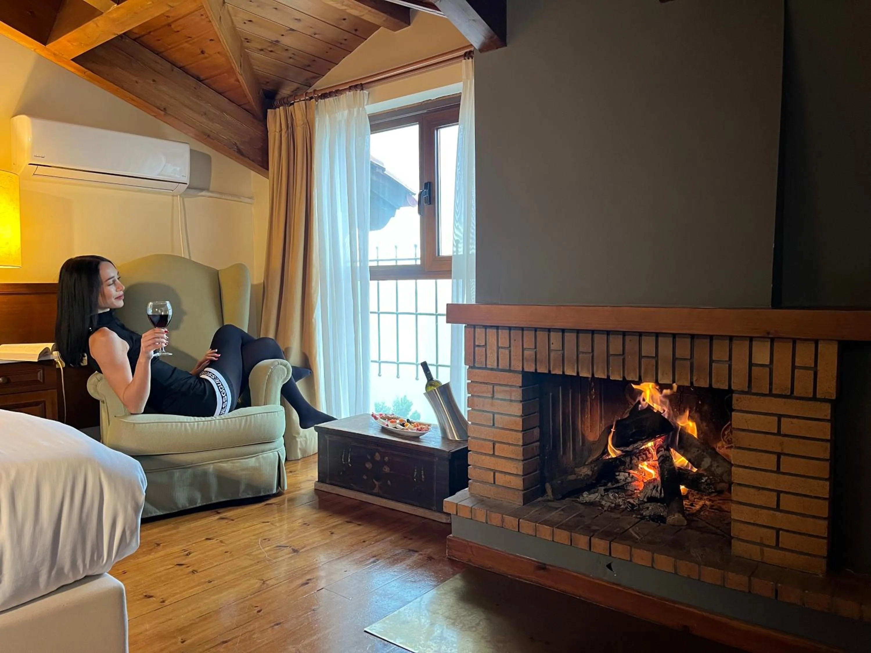 fireplace in Anemolia Mountain Resort