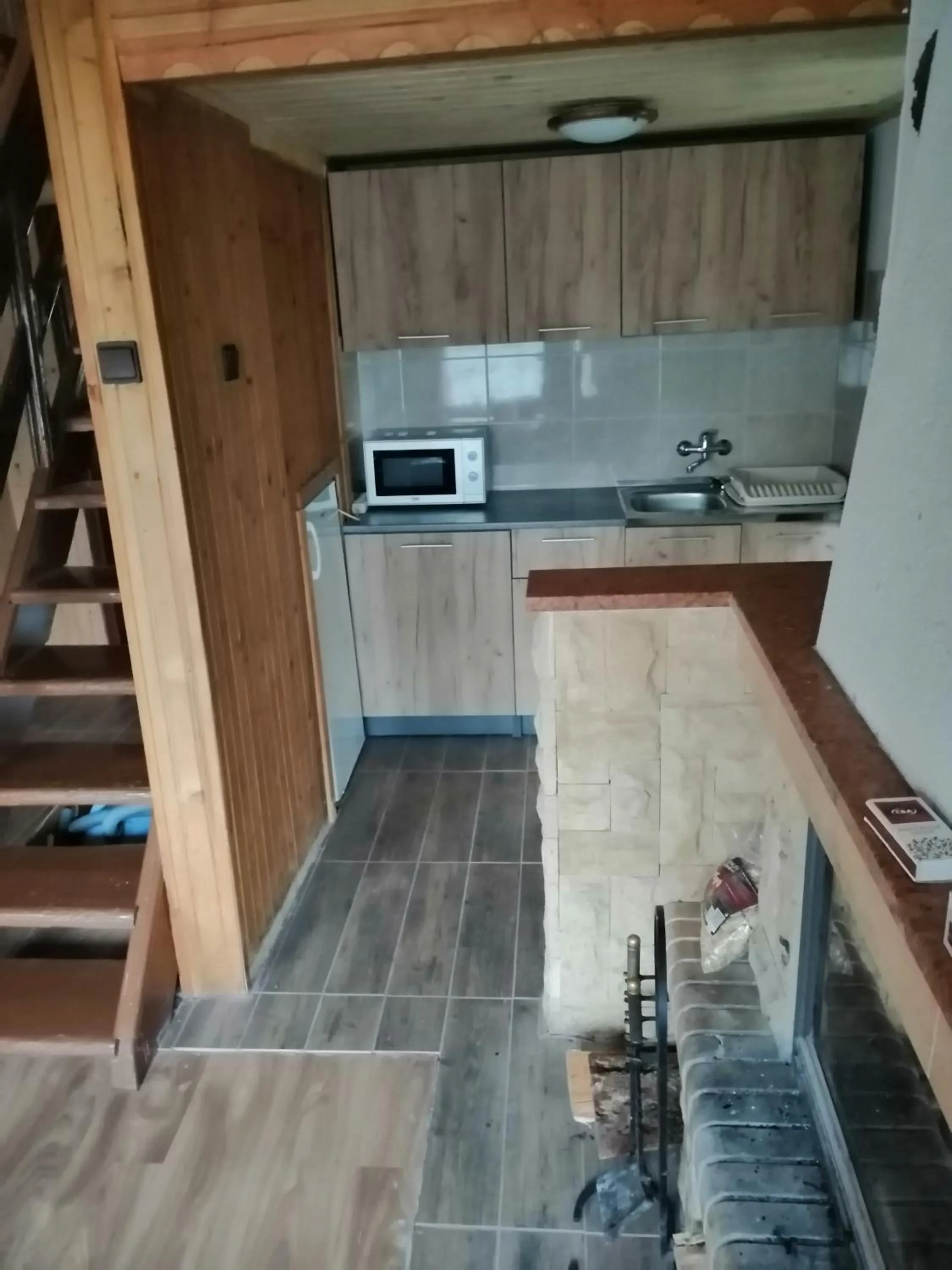 Kitchen or kitchenette in Chata FORESTINA