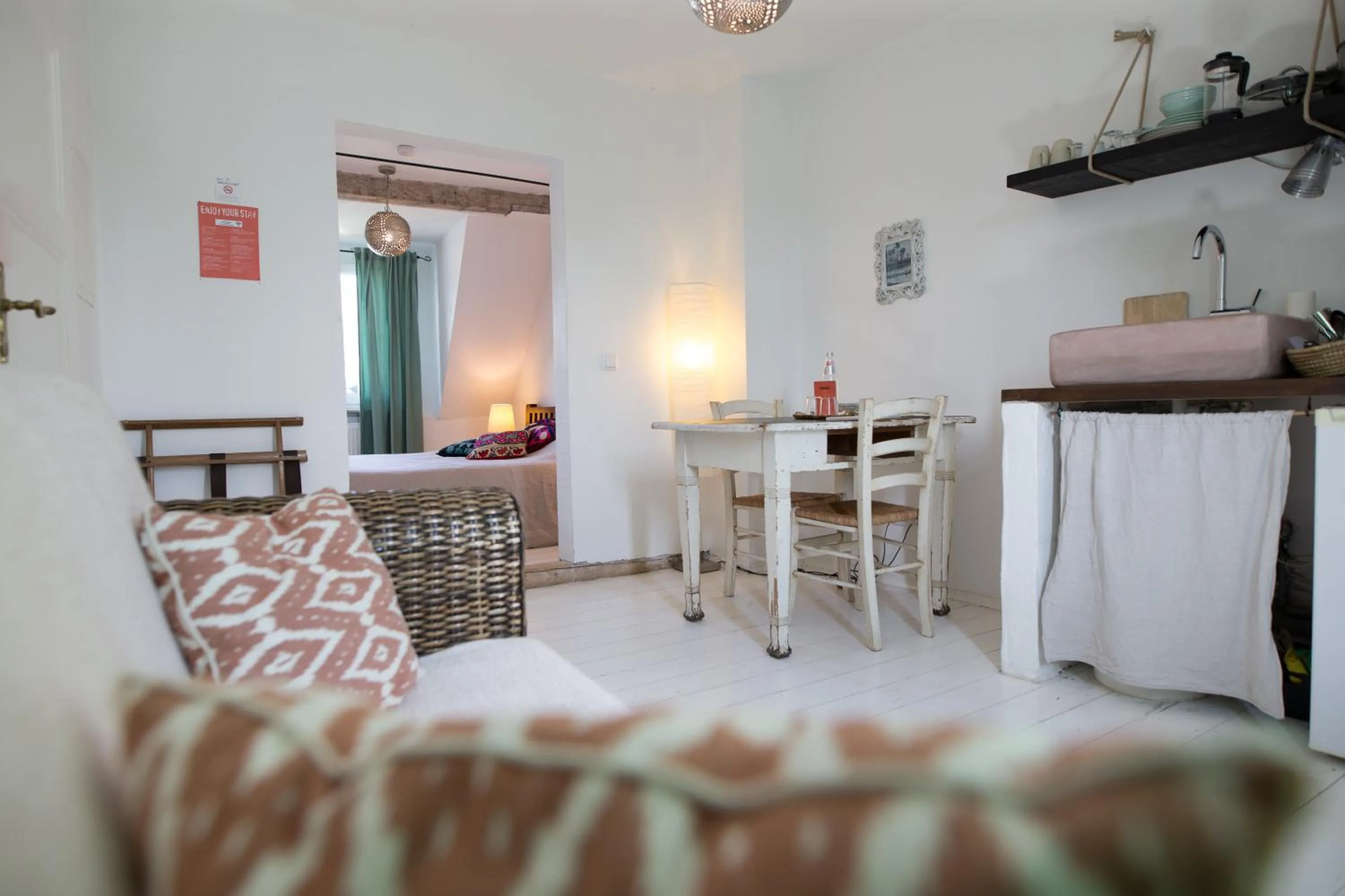 Living room in Schuhmacherei Guesthouse