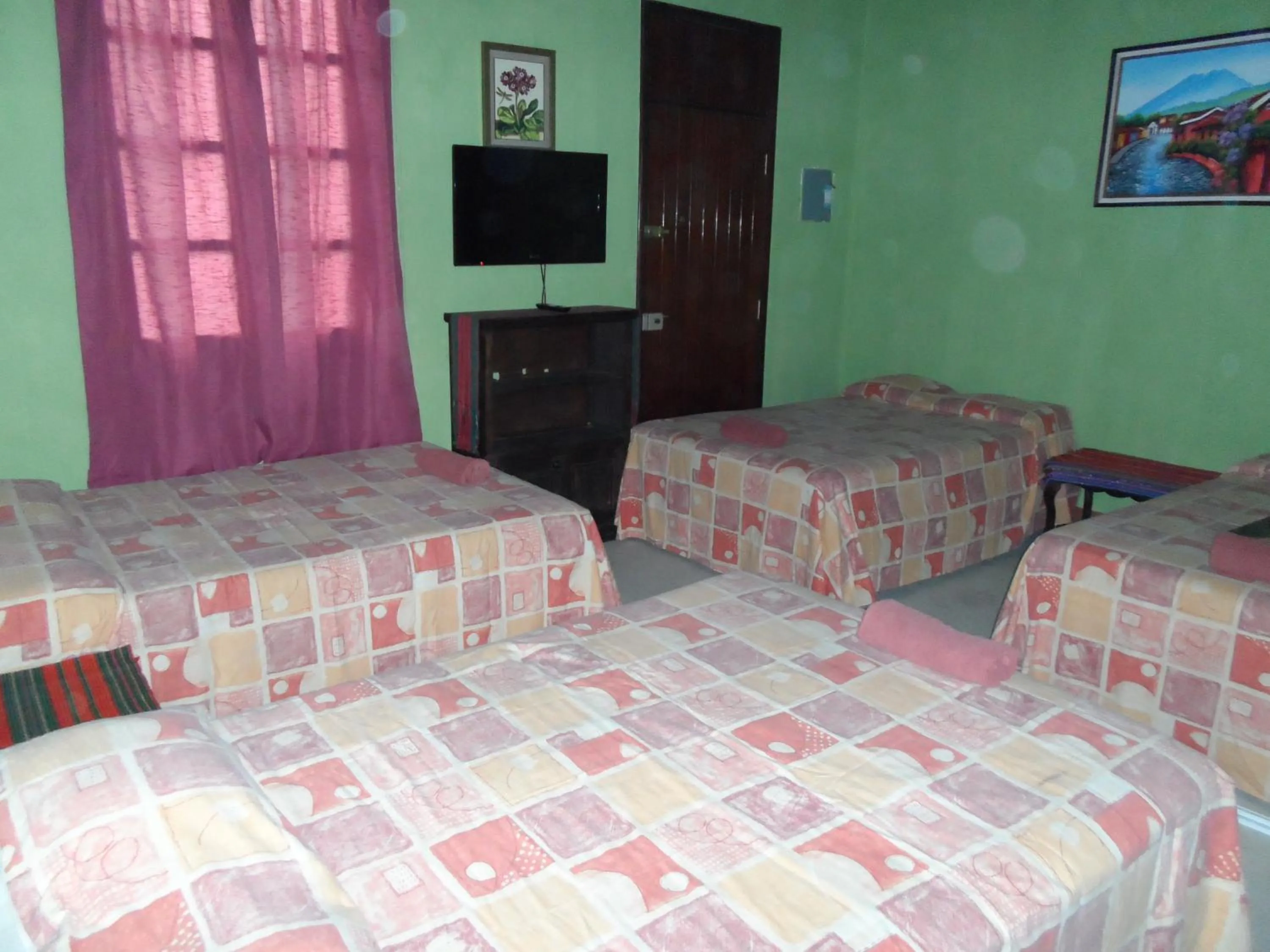 Bed in Casa Landivar Hotel