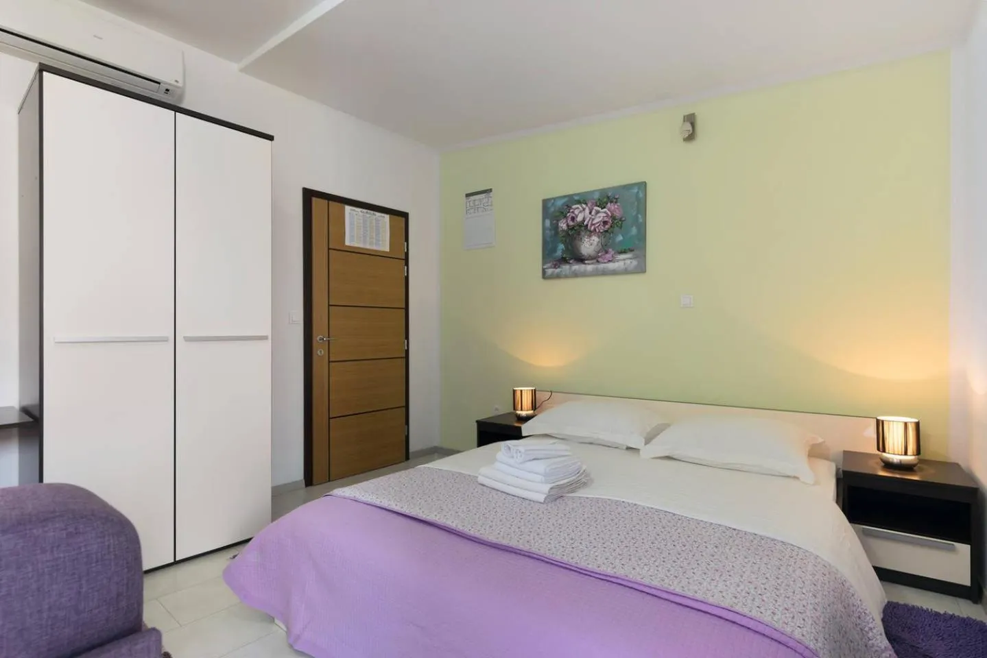 Bedroom in Apartments & Rooms Villa Maslina