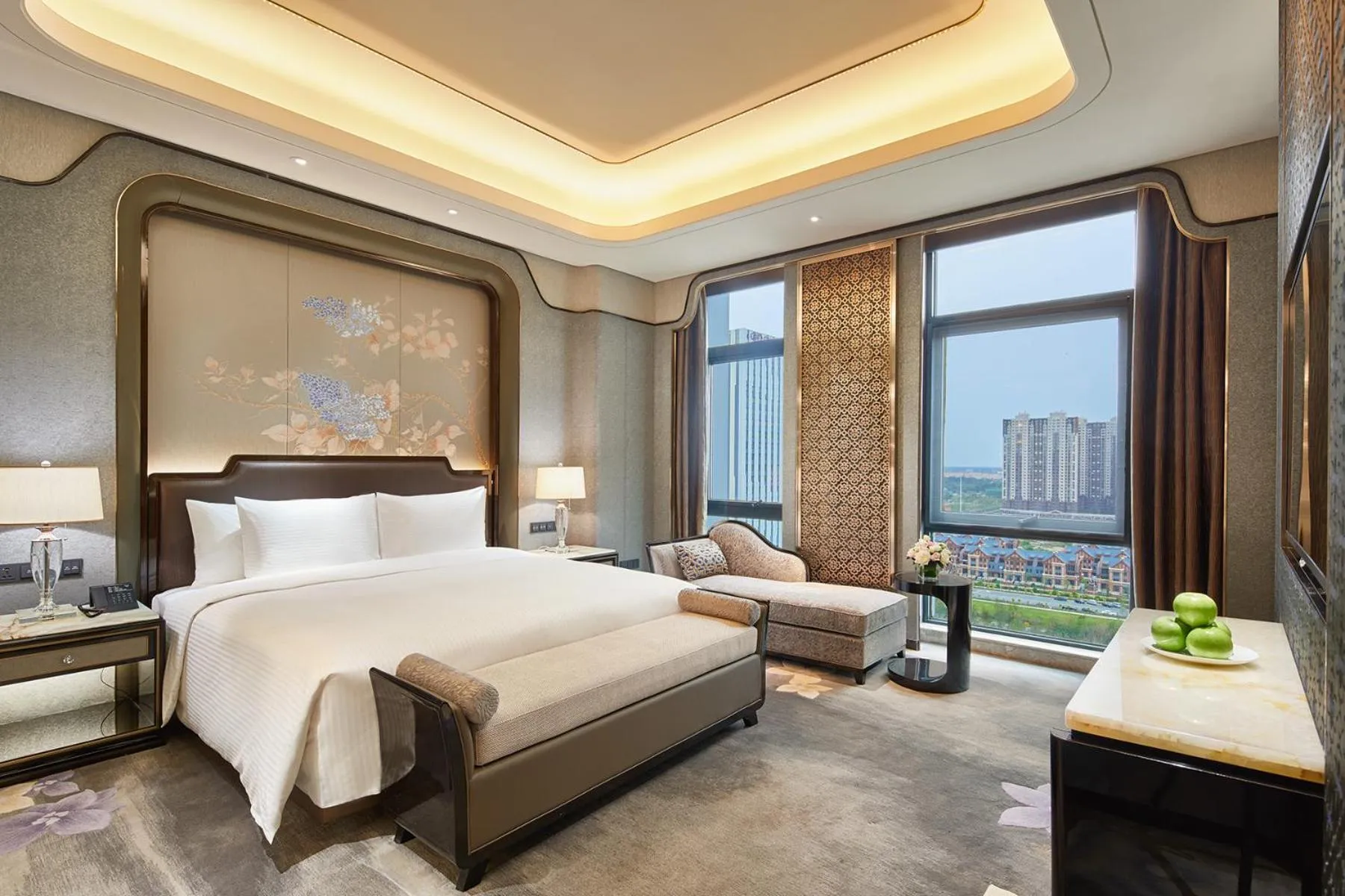 Bed in Wanda Vista Harbin