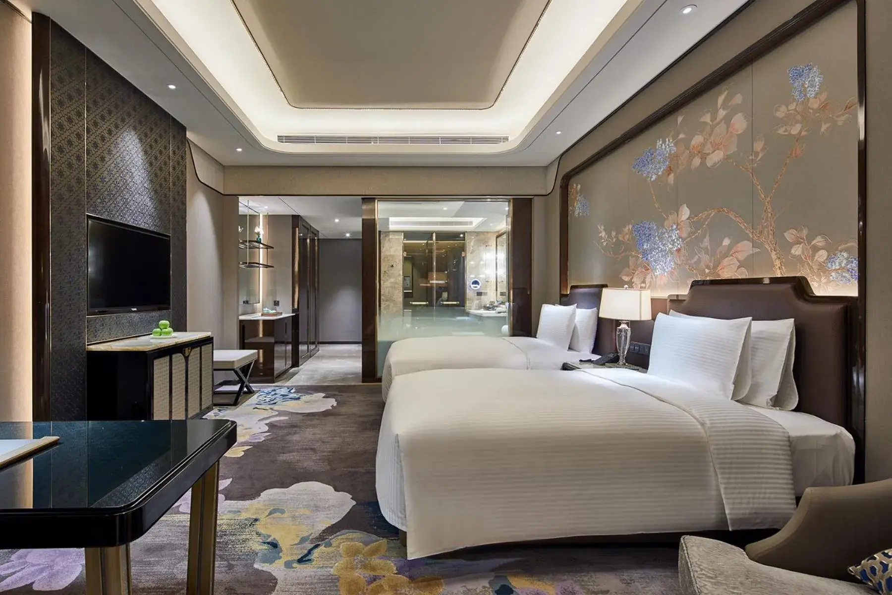 Deluxe Twin Room in Wanda Vista Harbin Deluxe Twin Room in Wanda Vista Harbin