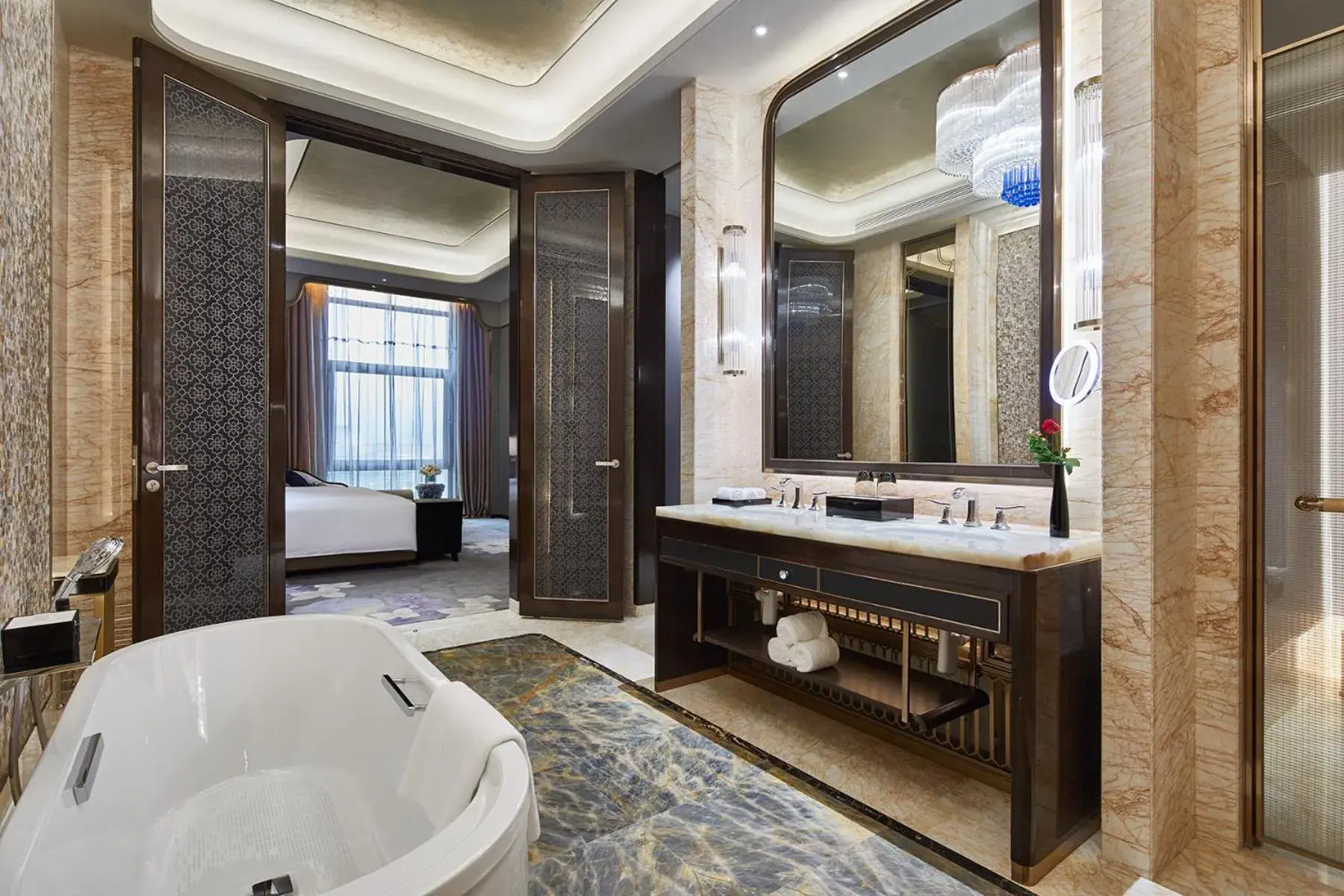 Deluxe Twin Room in Wanda Vista Harbin Deluxe Twin Room in Wanda Vista Harbin