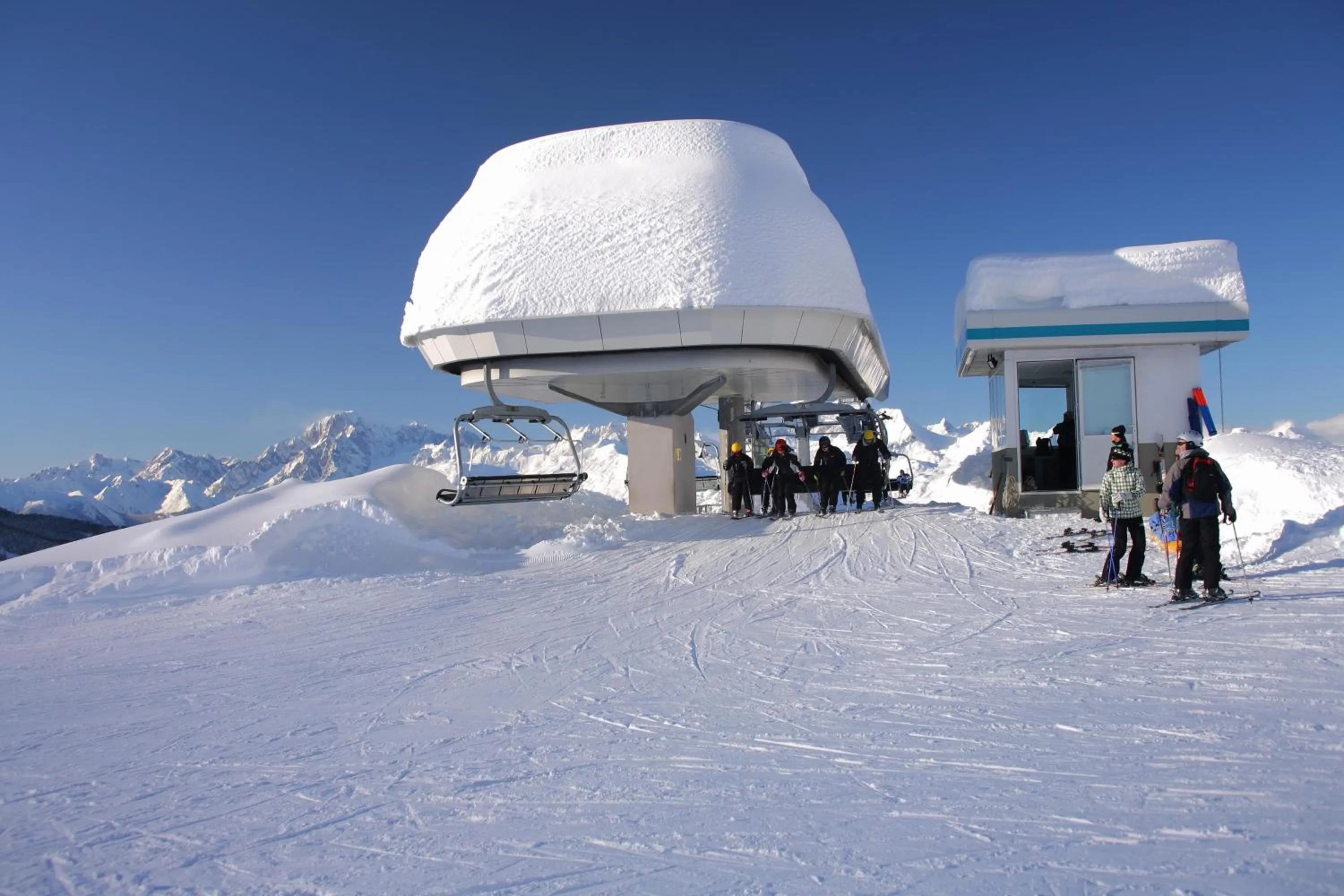 Skiing in Hotel Olympic