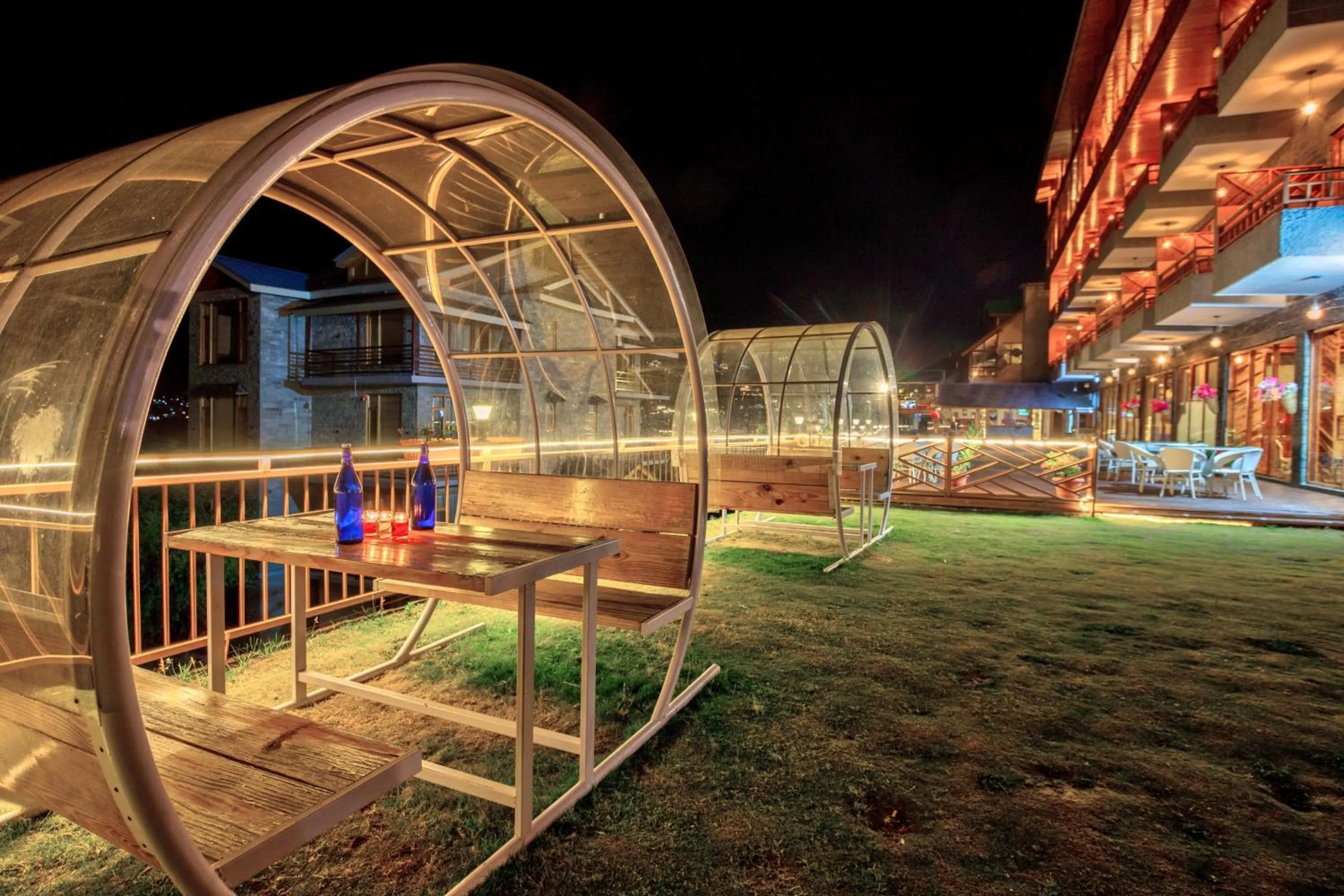 Garden view in Snow Flakes Resort And Spa Centrally Heated Luxury Resort