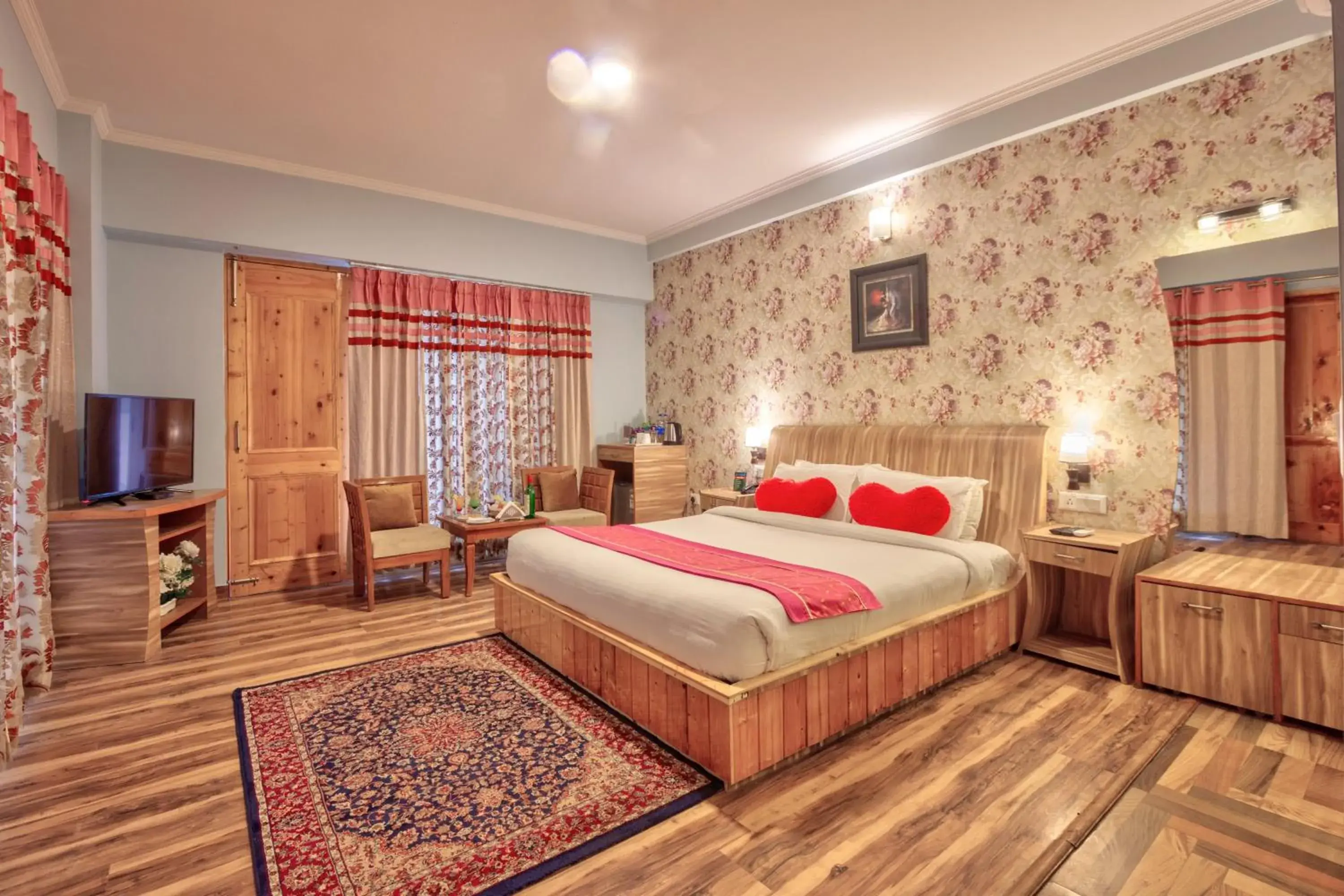 Bed in Snow Flakes Resort And Spa Centrally Heated Luxury Resort Bed in Snow Flakes Resort And Spa Centrally Heated Luxury Resort