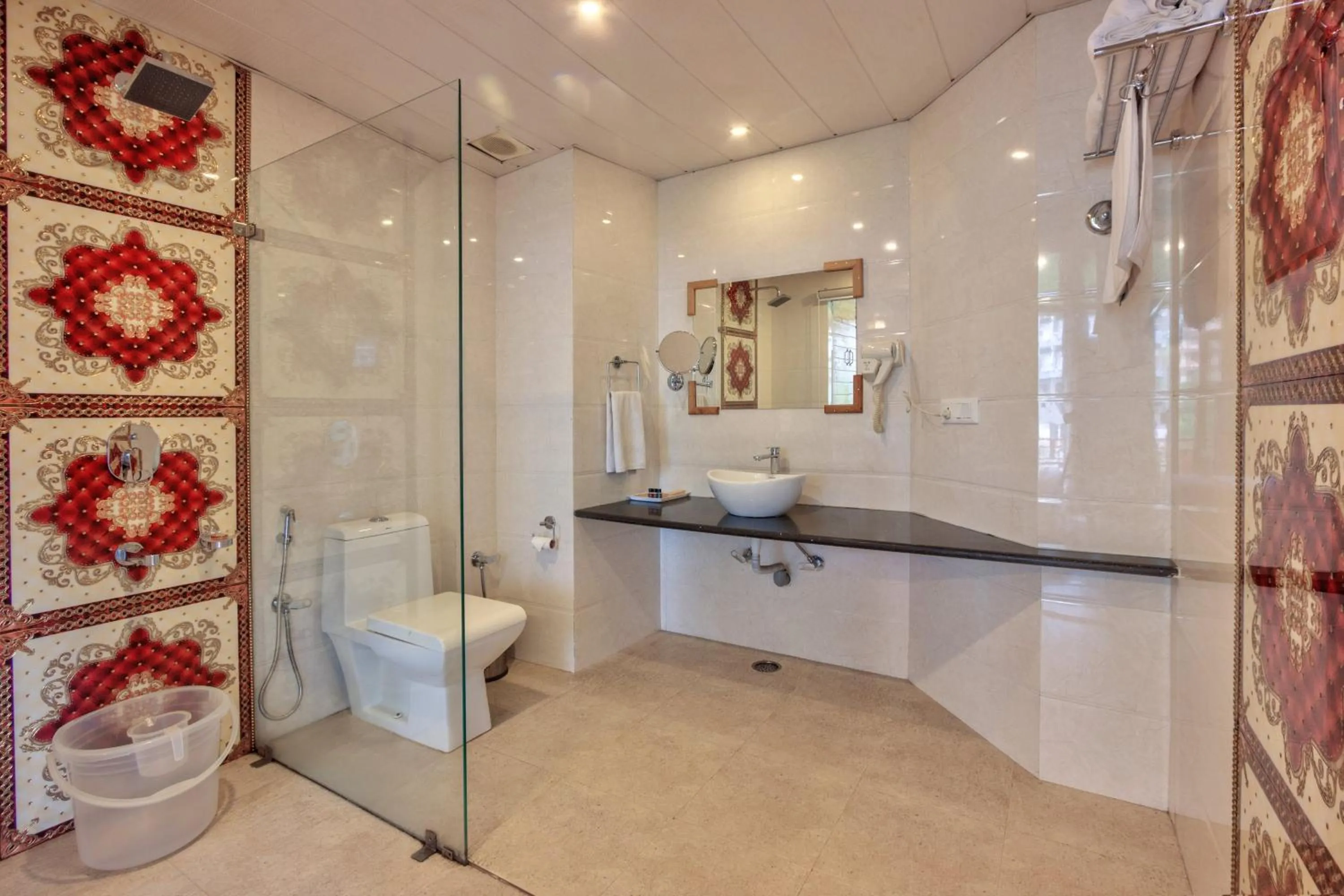 Bathroom in Snow Flakes Resort And Spa Centrally Heated Luxury Resort