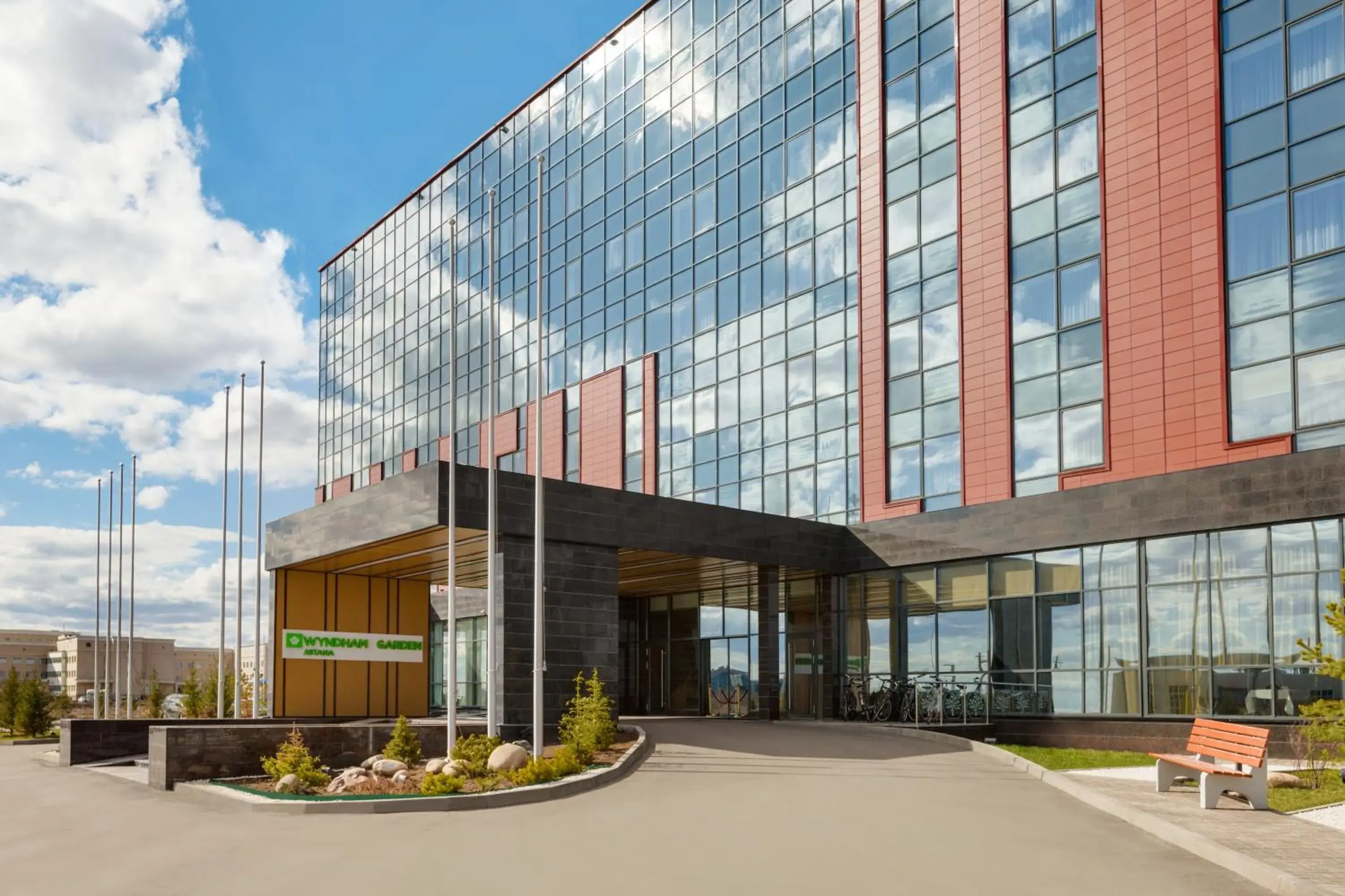 Facade/entrance in Wyndham Garden Astana Facade/entrance in Wyndham Garden Astana