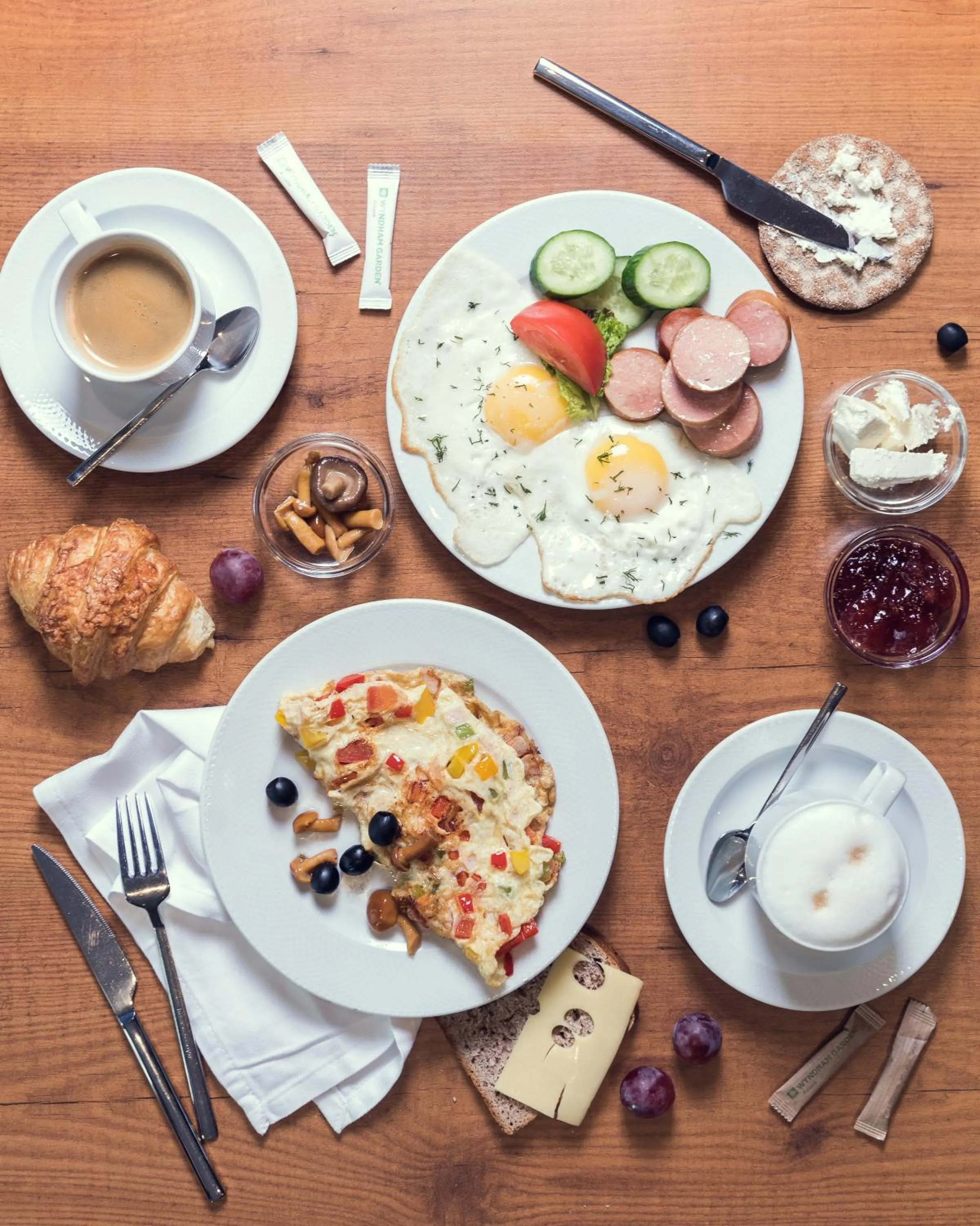 Food close-up in Wyndham Garden Astana