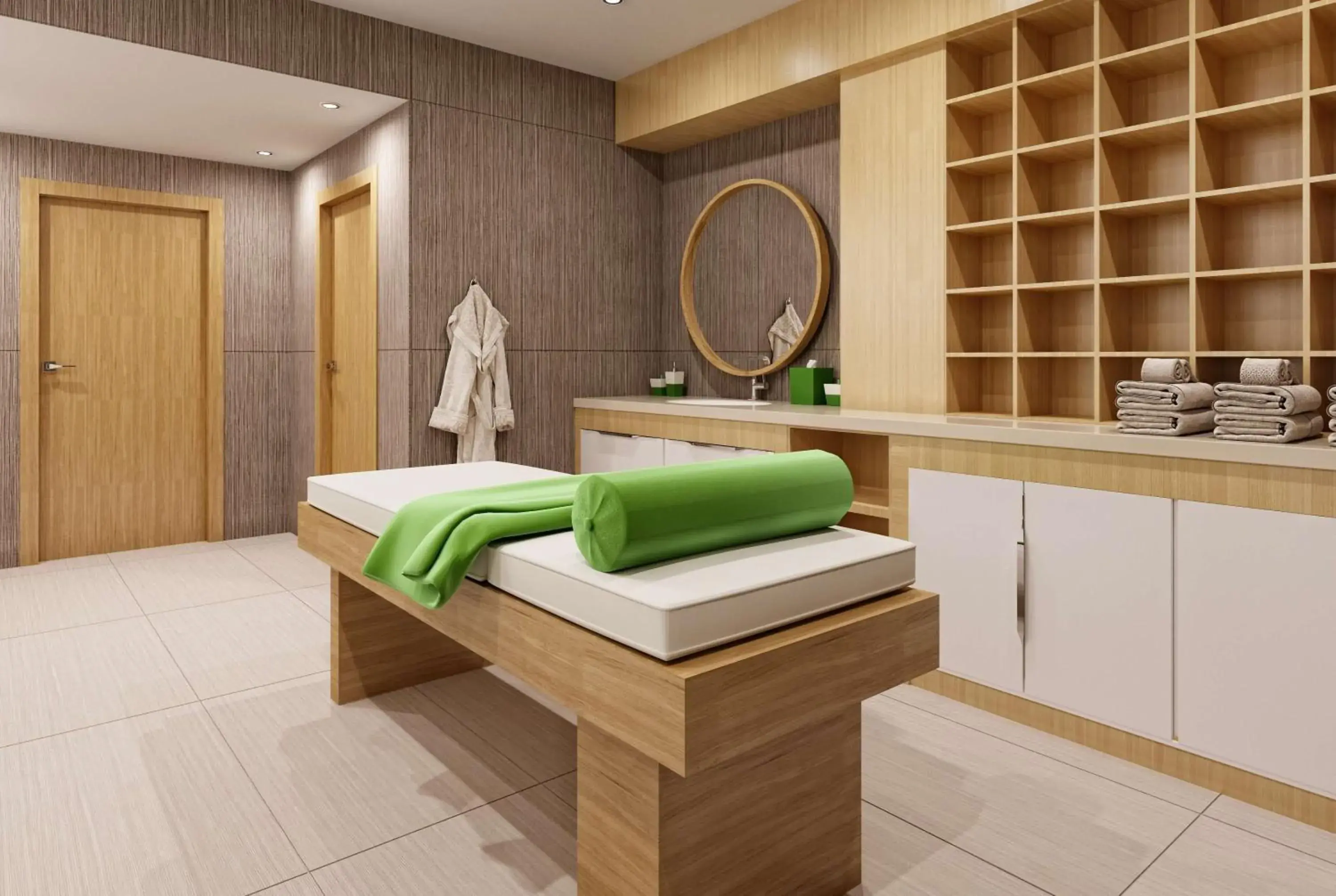Spa and wellness centre/facilities, Bed in Wyndham Garden Astana Spa and wellness centre/facilities, Bed in Wyndham Garden Astana