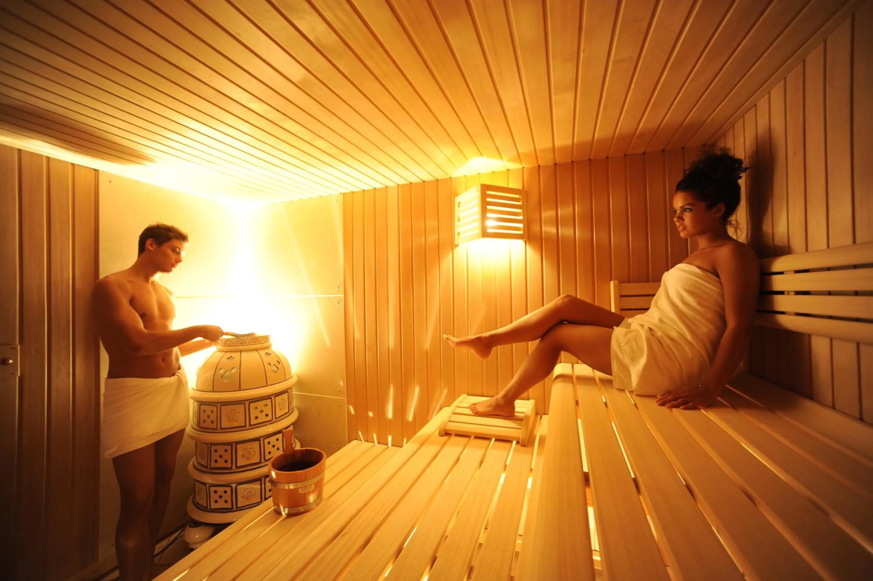 Sauna in Parc Hotel Flora S