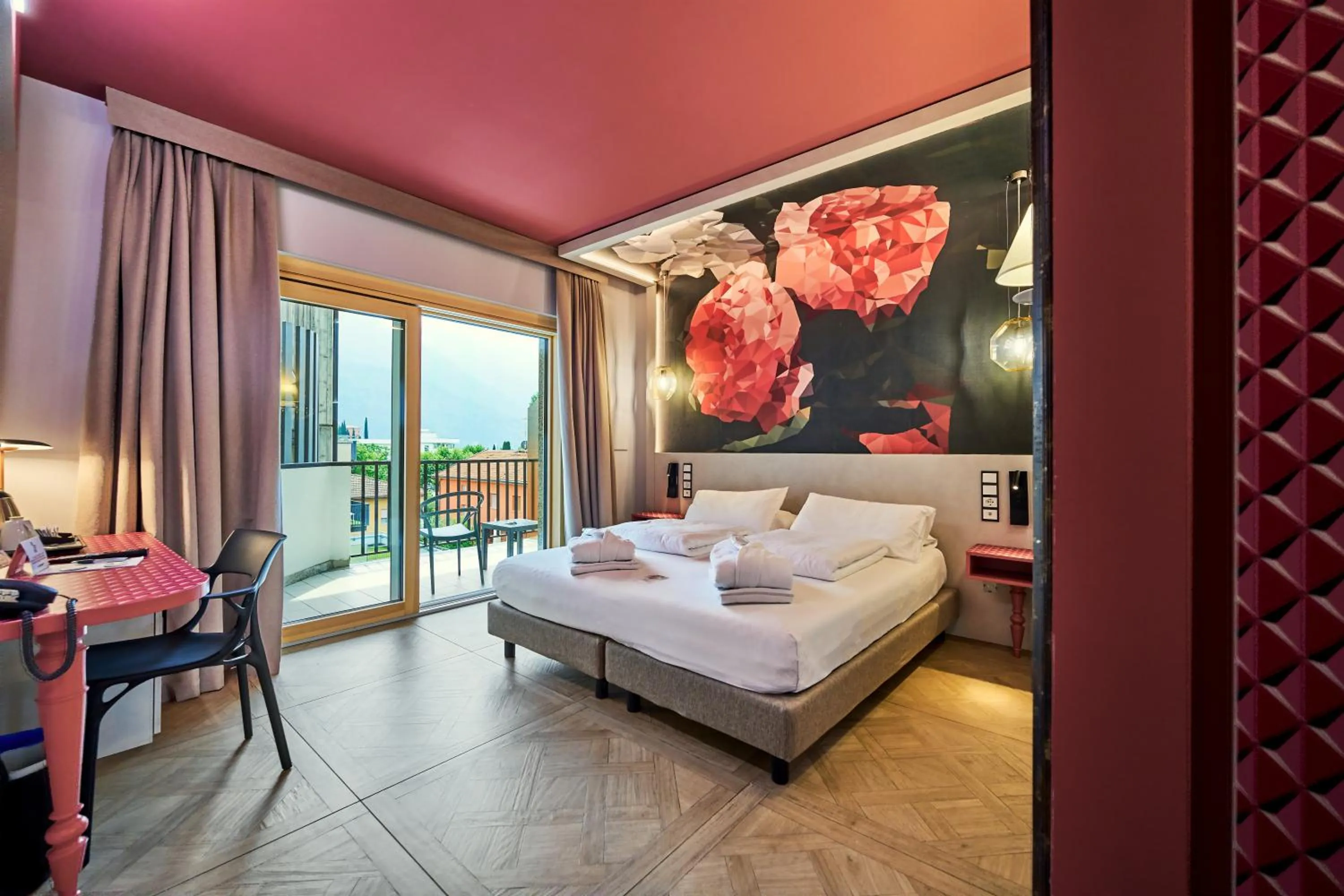 Bedroom, Bed in Parc Hotel Flora S