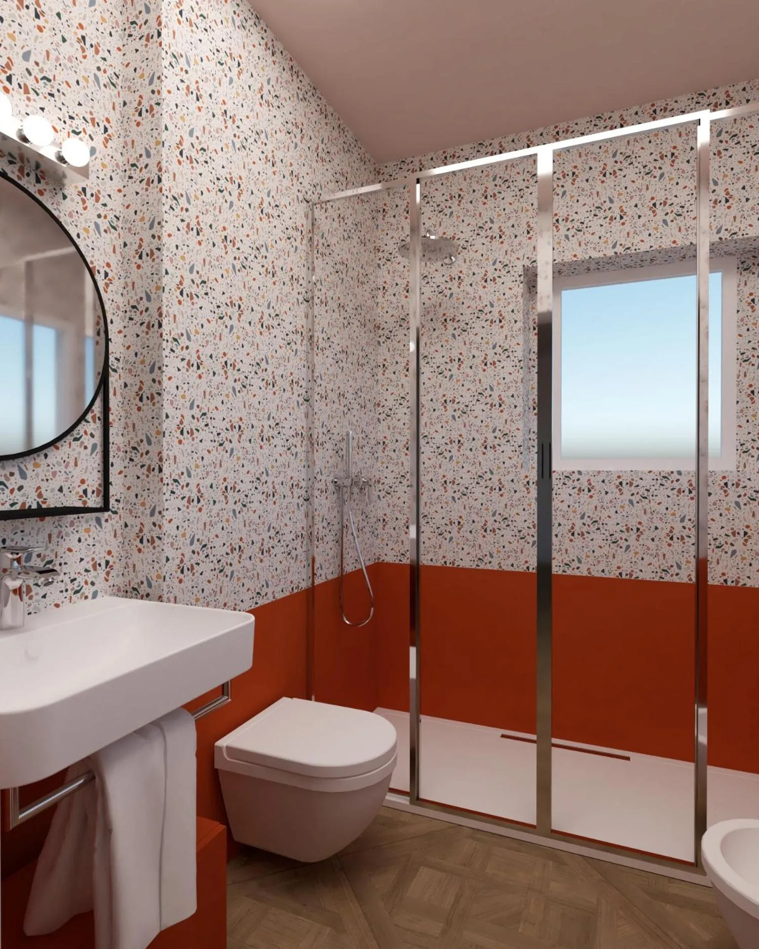 Bathroom in Parc Hotel Flora S